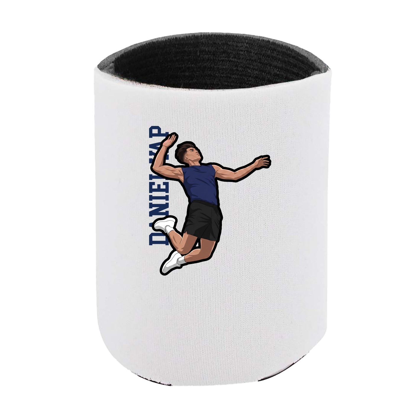 Can Holder — Name Vertical in White