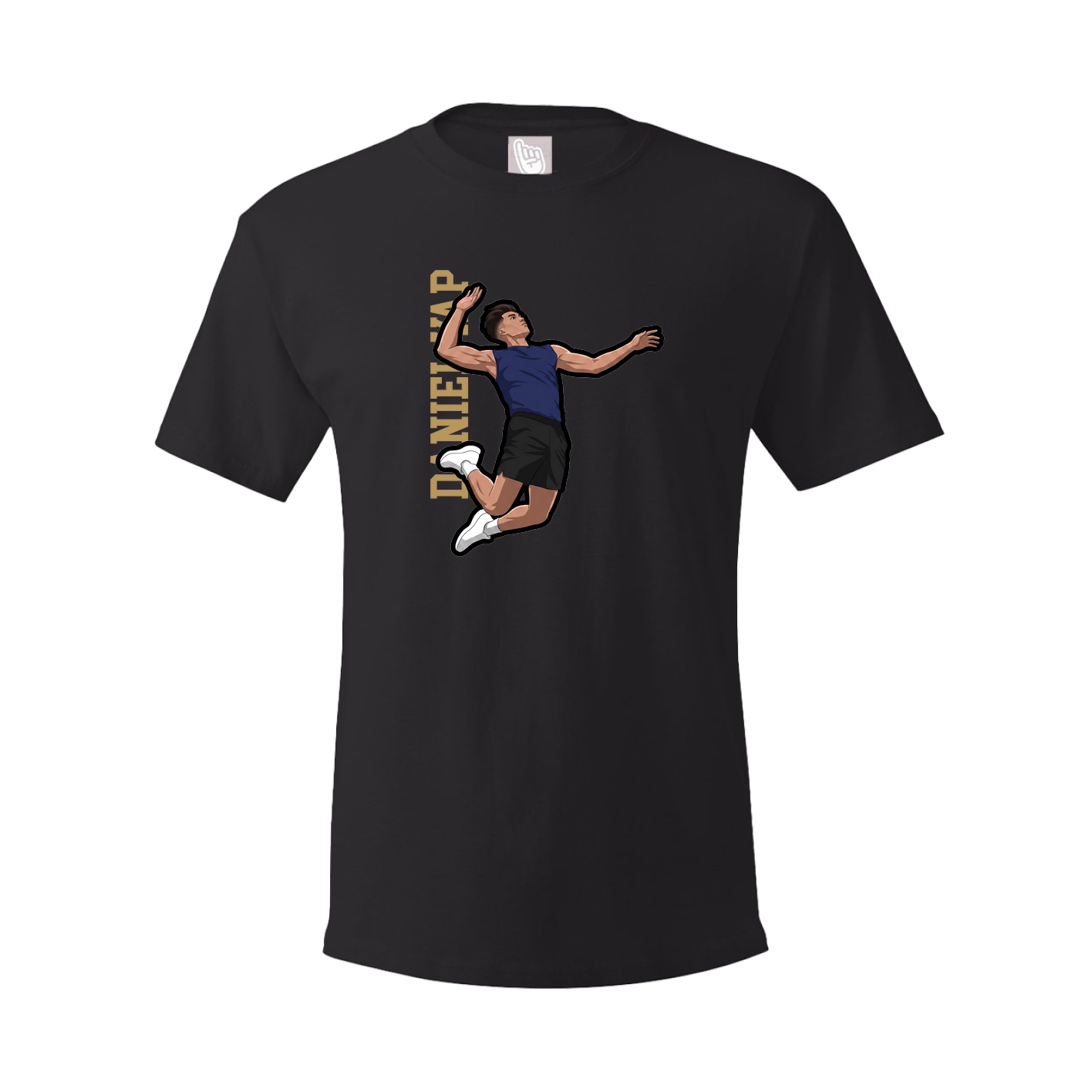 Tee — Name Vertical in Black
