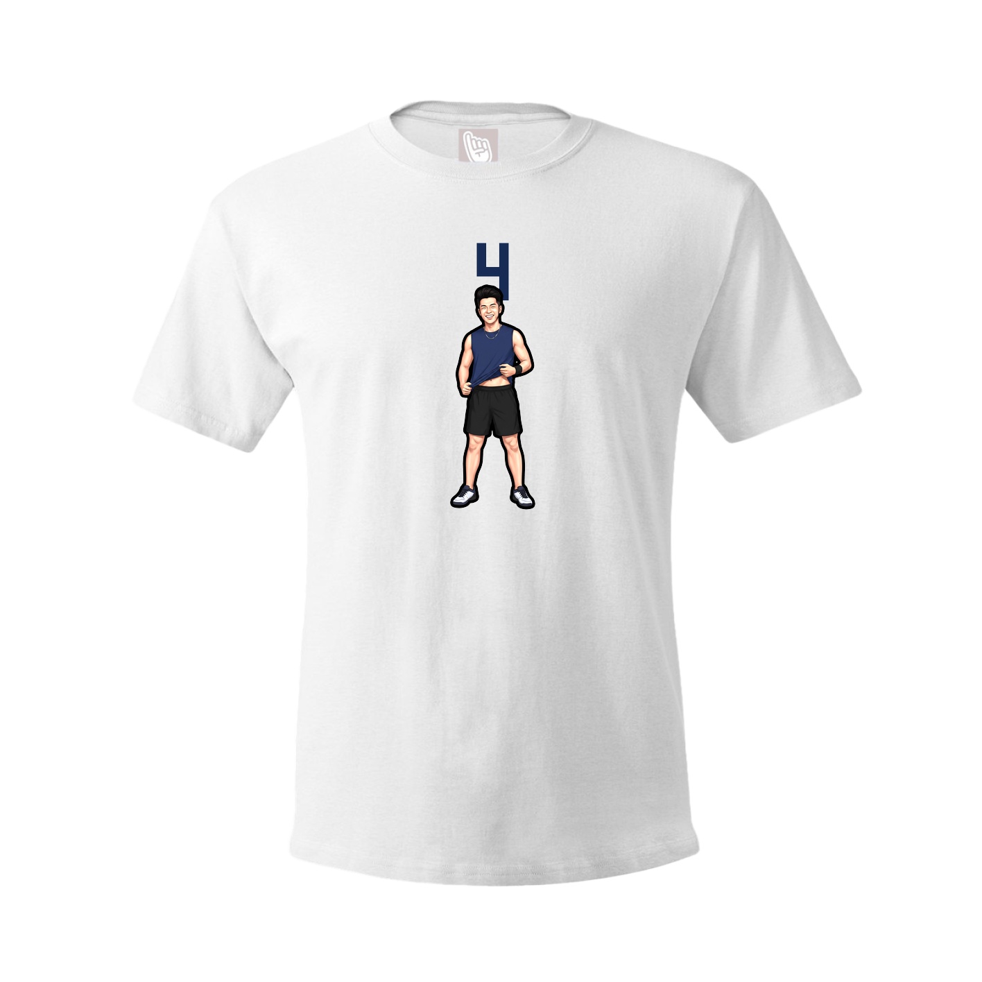 Tee — Number Top in White