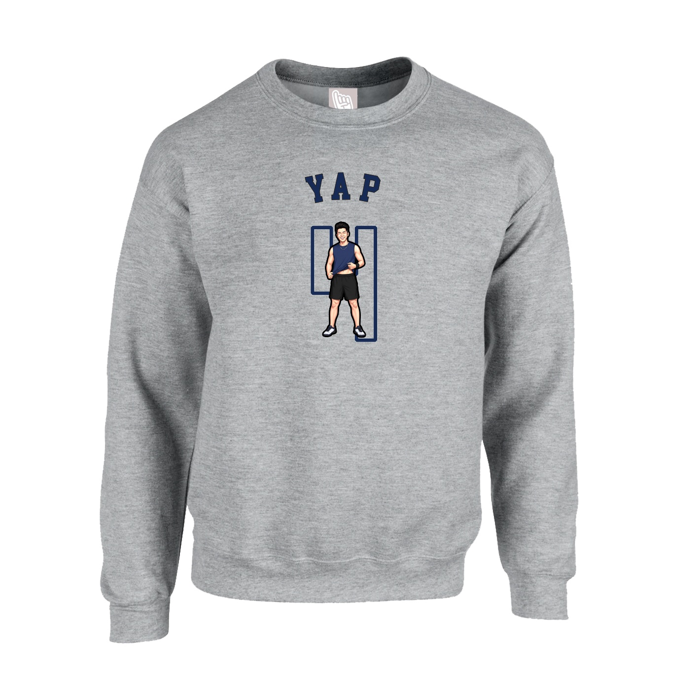 Fleece Crew — Shirsey Arch in Grey