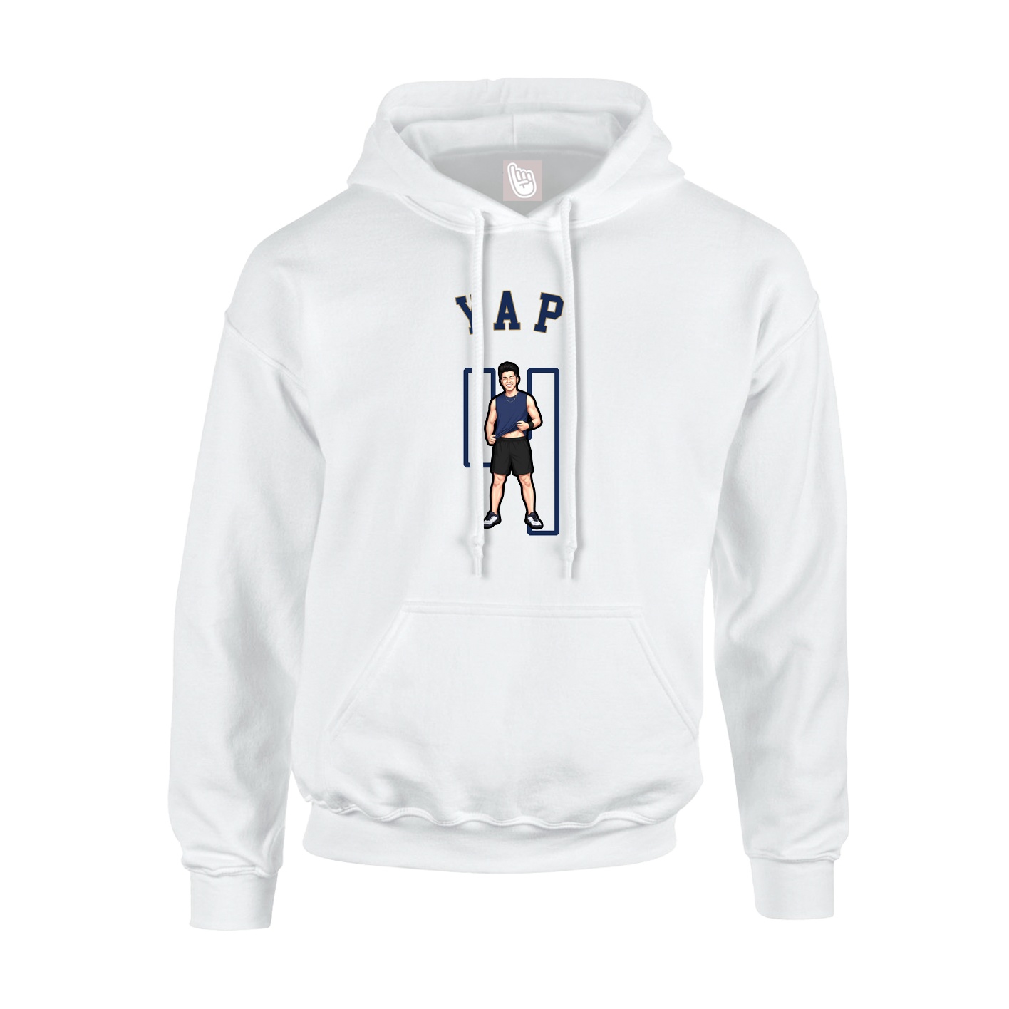 Youth Hoodie — Shirsey Arch in White