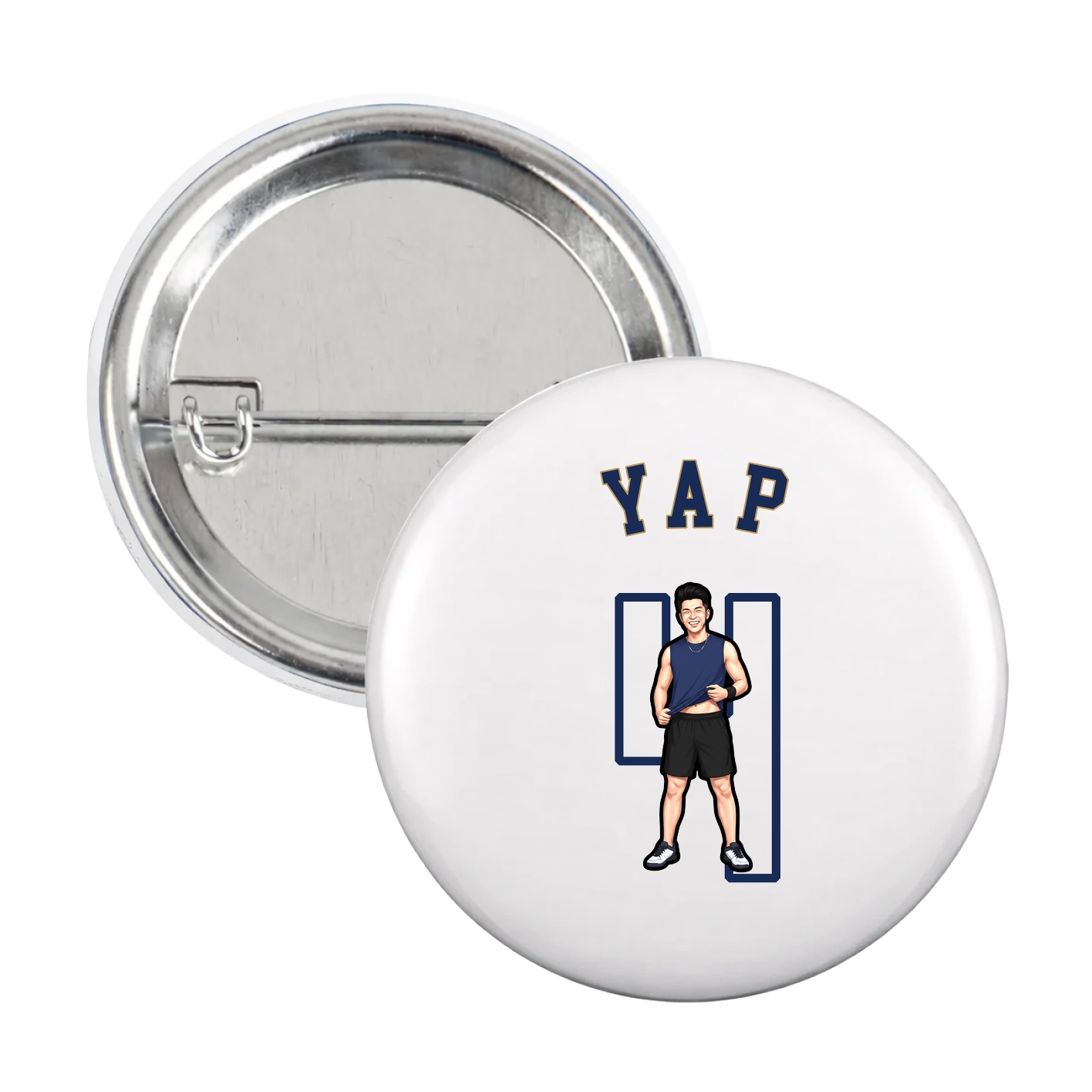Game Day Button — Shirsey Arch in White