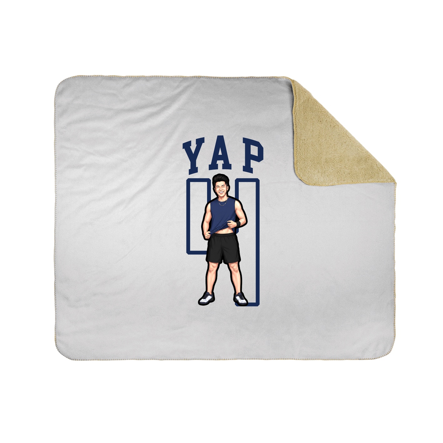 50x60 Sherpa Lined Throw Blanket