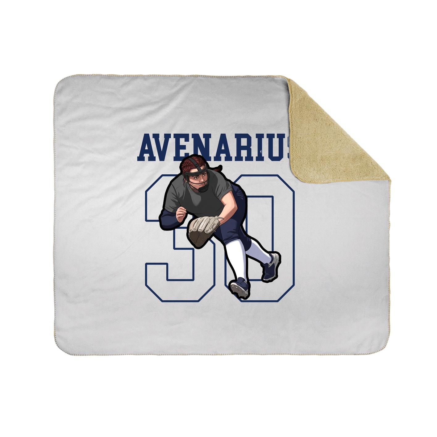 Throw Blanket — Shirsey in White