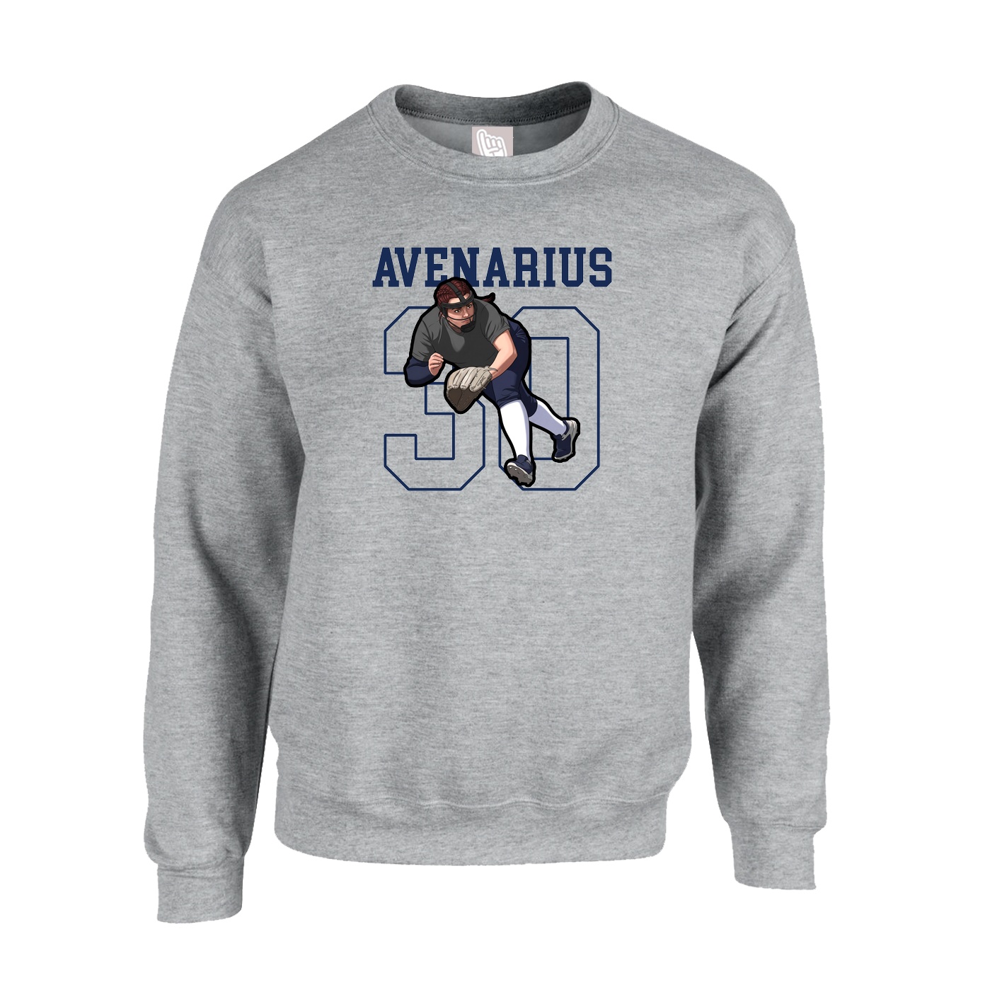 Fleece Crew — Shirsey in Grey