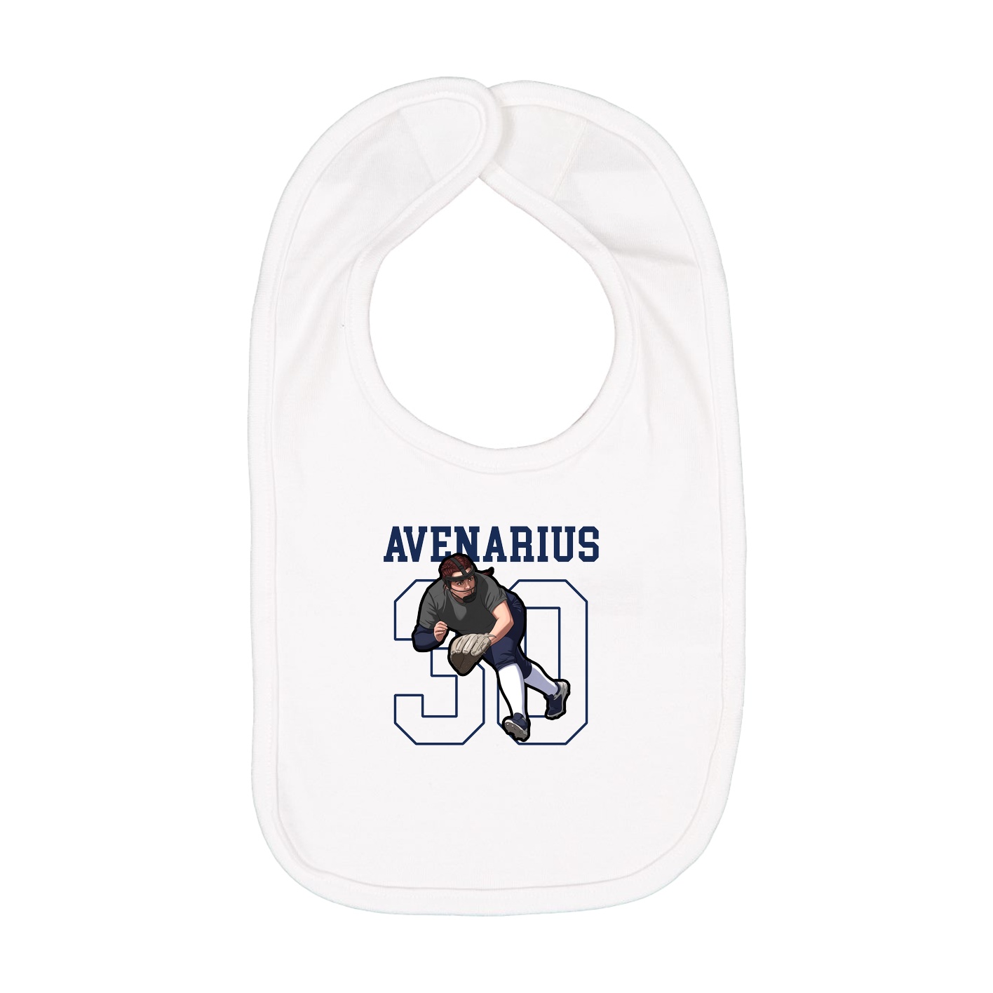 Infant Bib — Shirsey in White