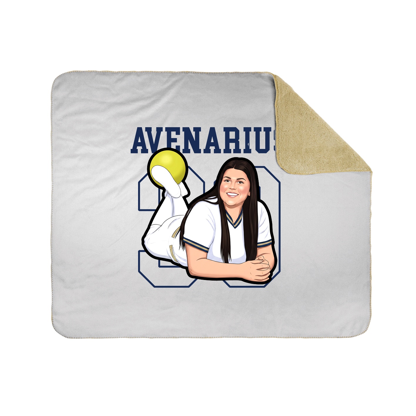 50x60 Sherpa Lined Throw Blanket