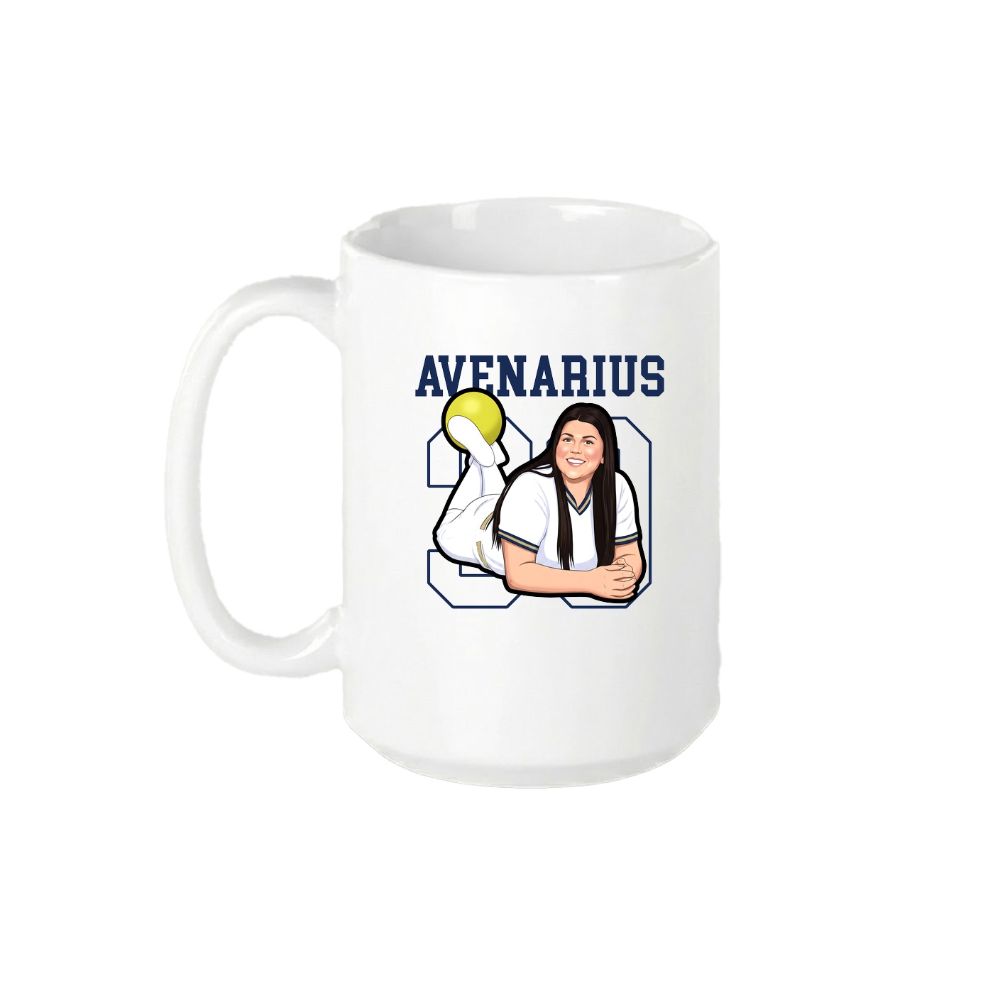 15oz Coffee Mug — Shirsey in White