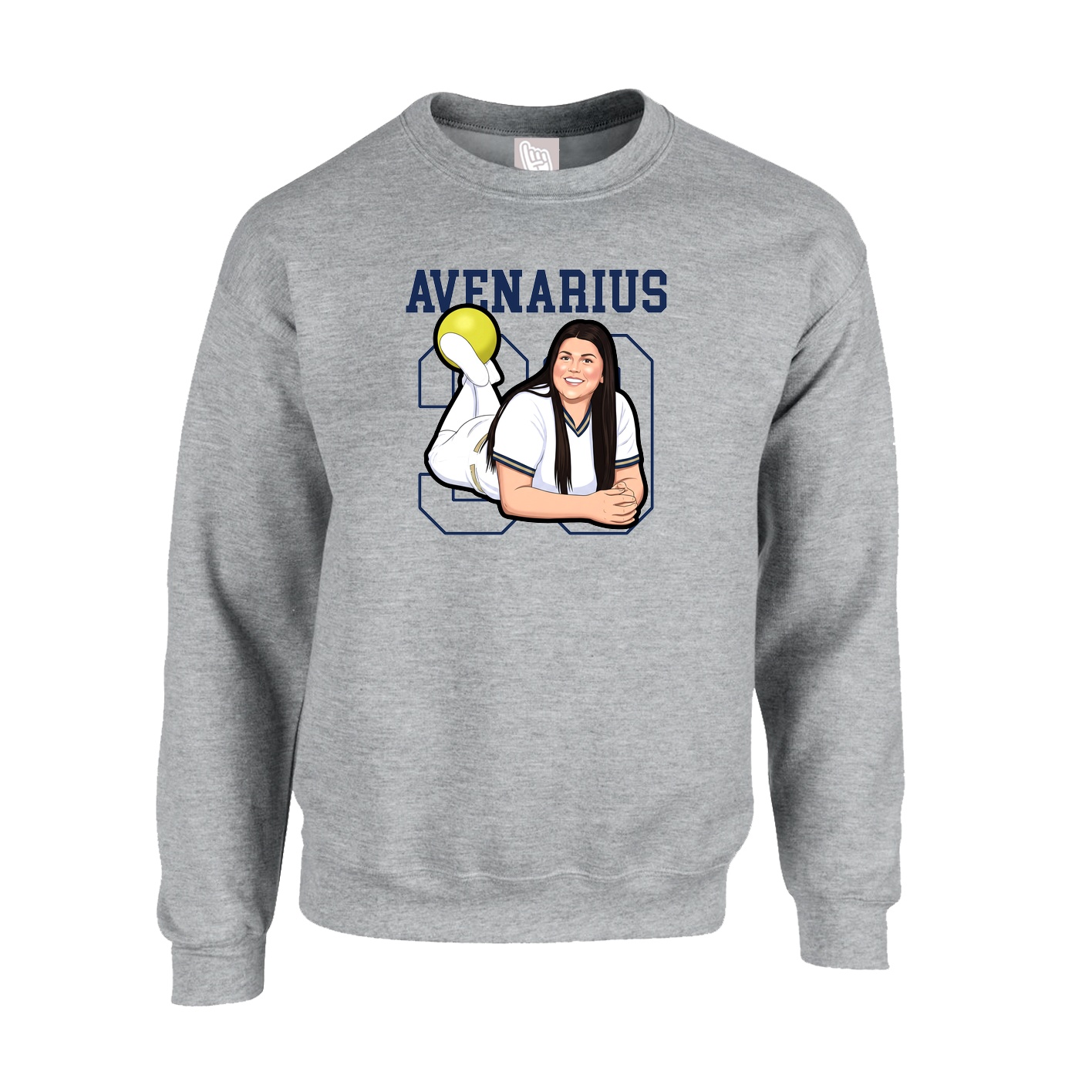 Fleece Crew — Shirsey in Grey