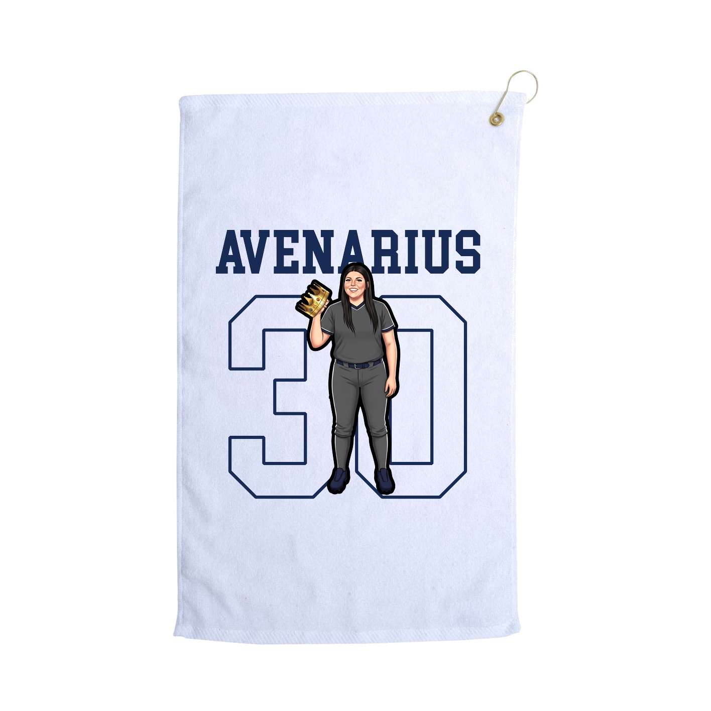 Golf Towel — Shirsey in White