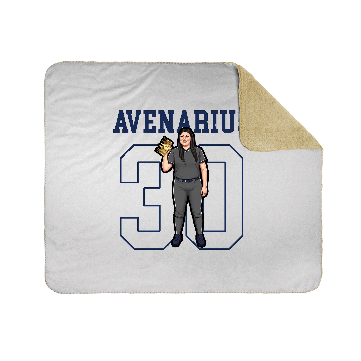 Throw Blanket — Shirsey in White