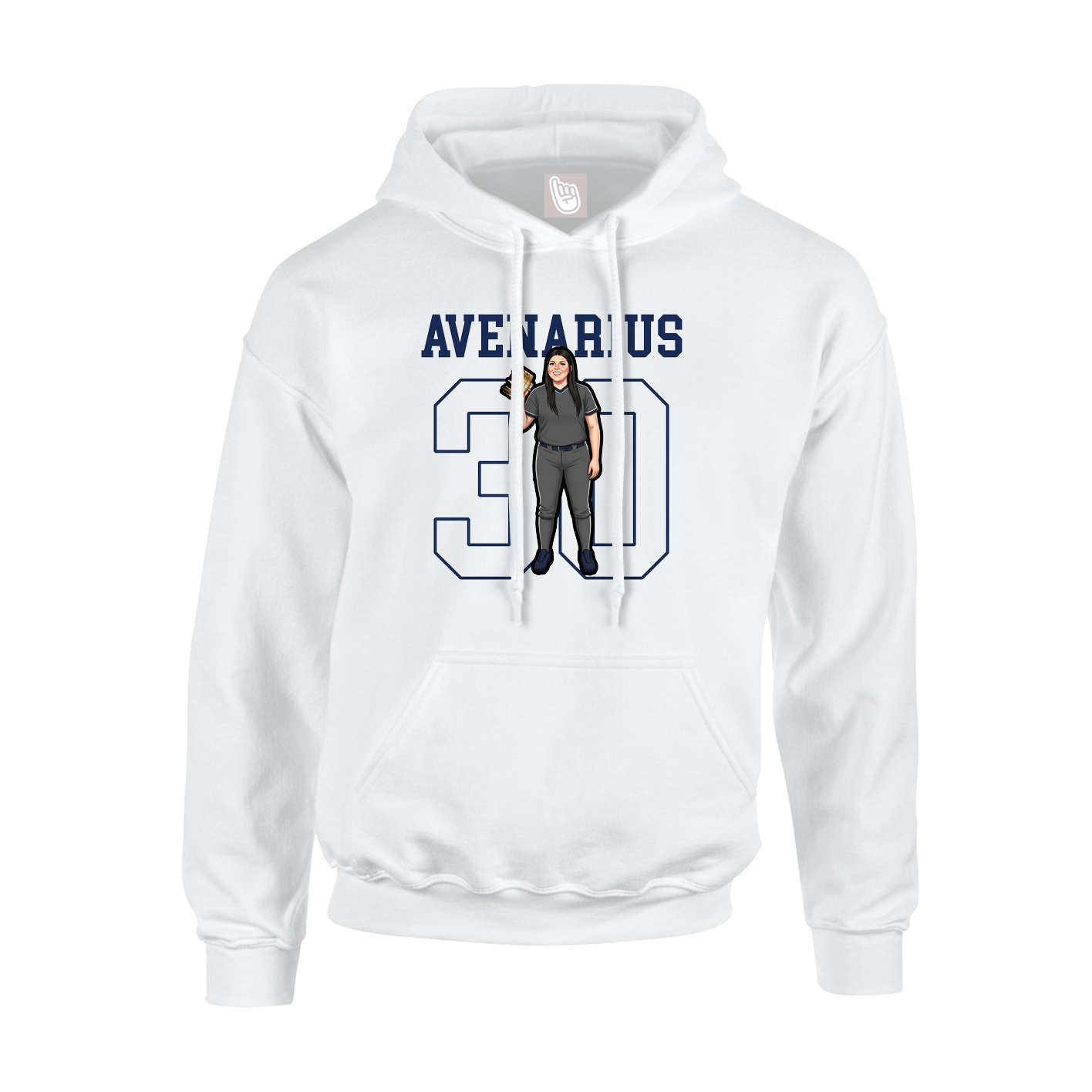 Hoodie — Shirsey in White