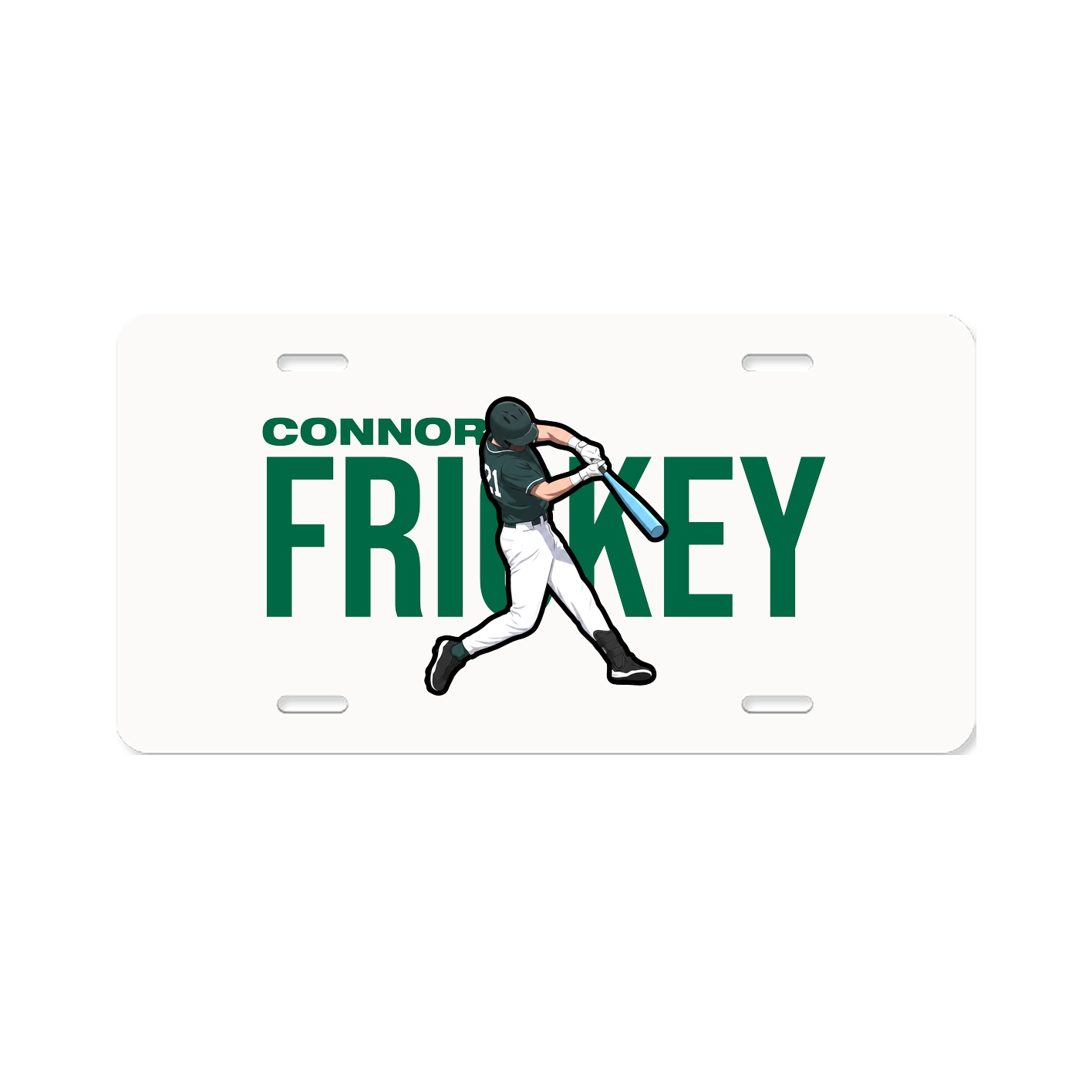 License Plate — Player Name in Classic