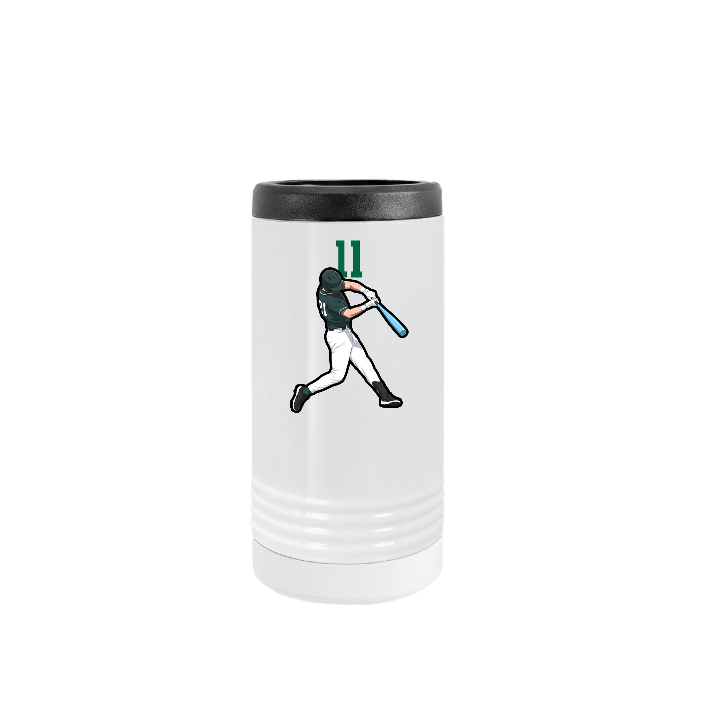 Slim Beverage Holder — Number Top in White