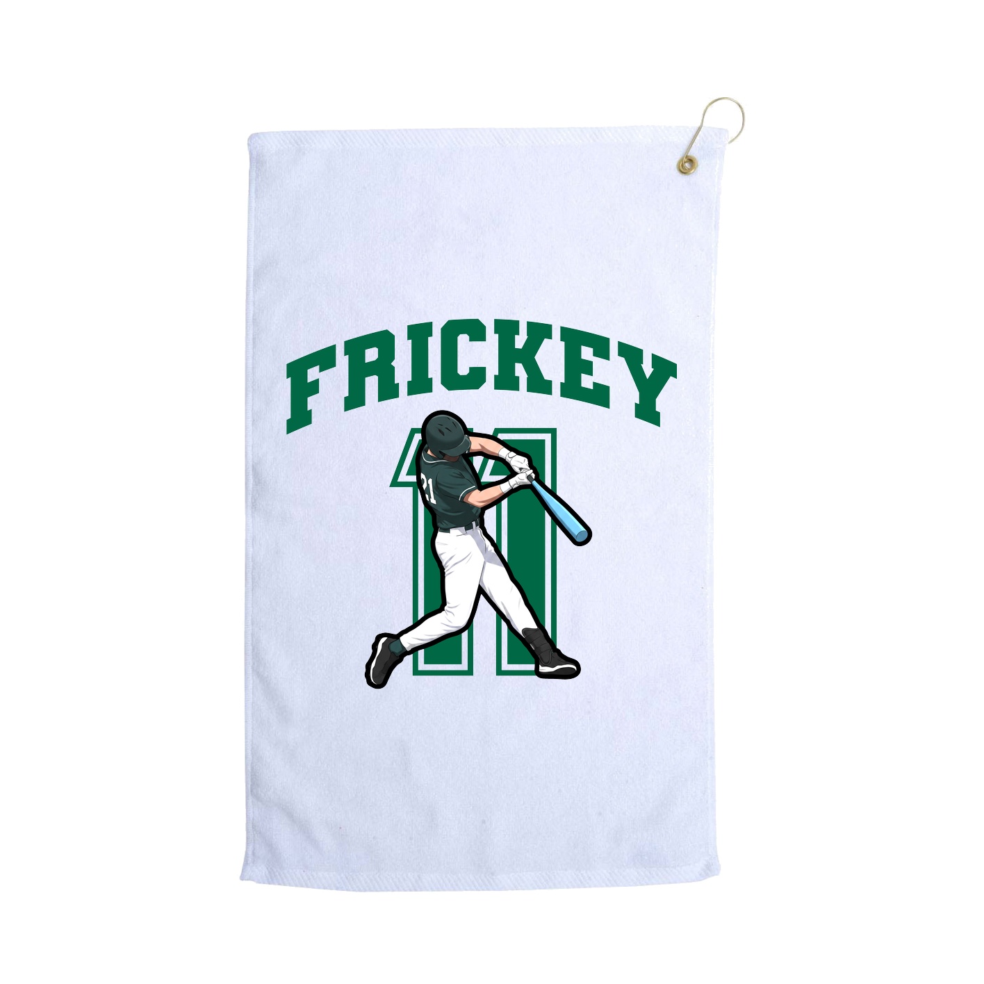 Golf Towel — Number in White