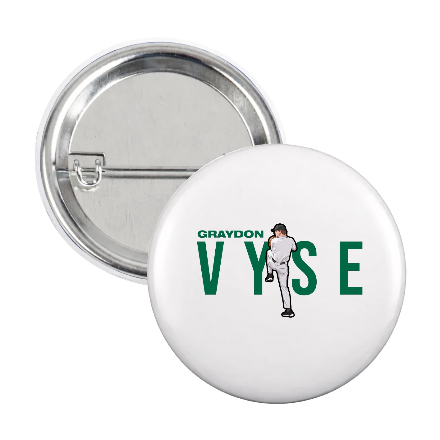 Game Day Button — Player Name in White