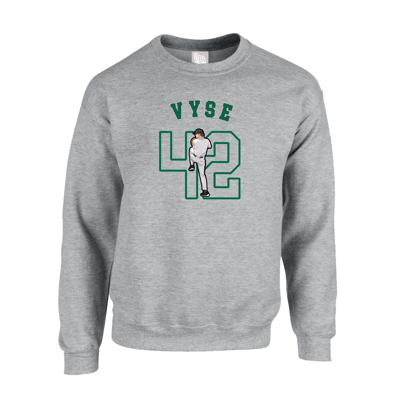 Fleece Crew — Shirsey Arch in Grey