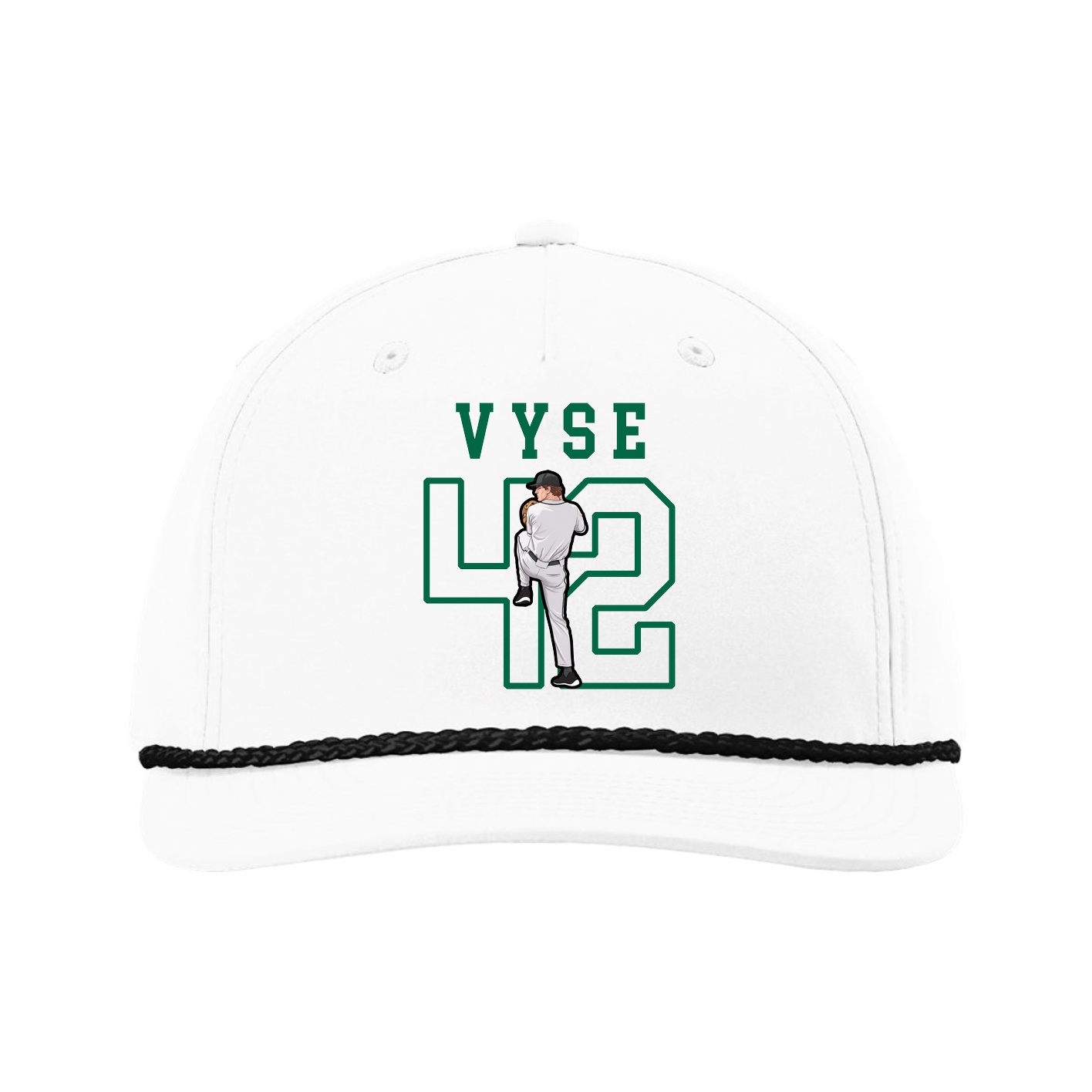 Five-Panel Classic Rope Cap — Shirsey in White