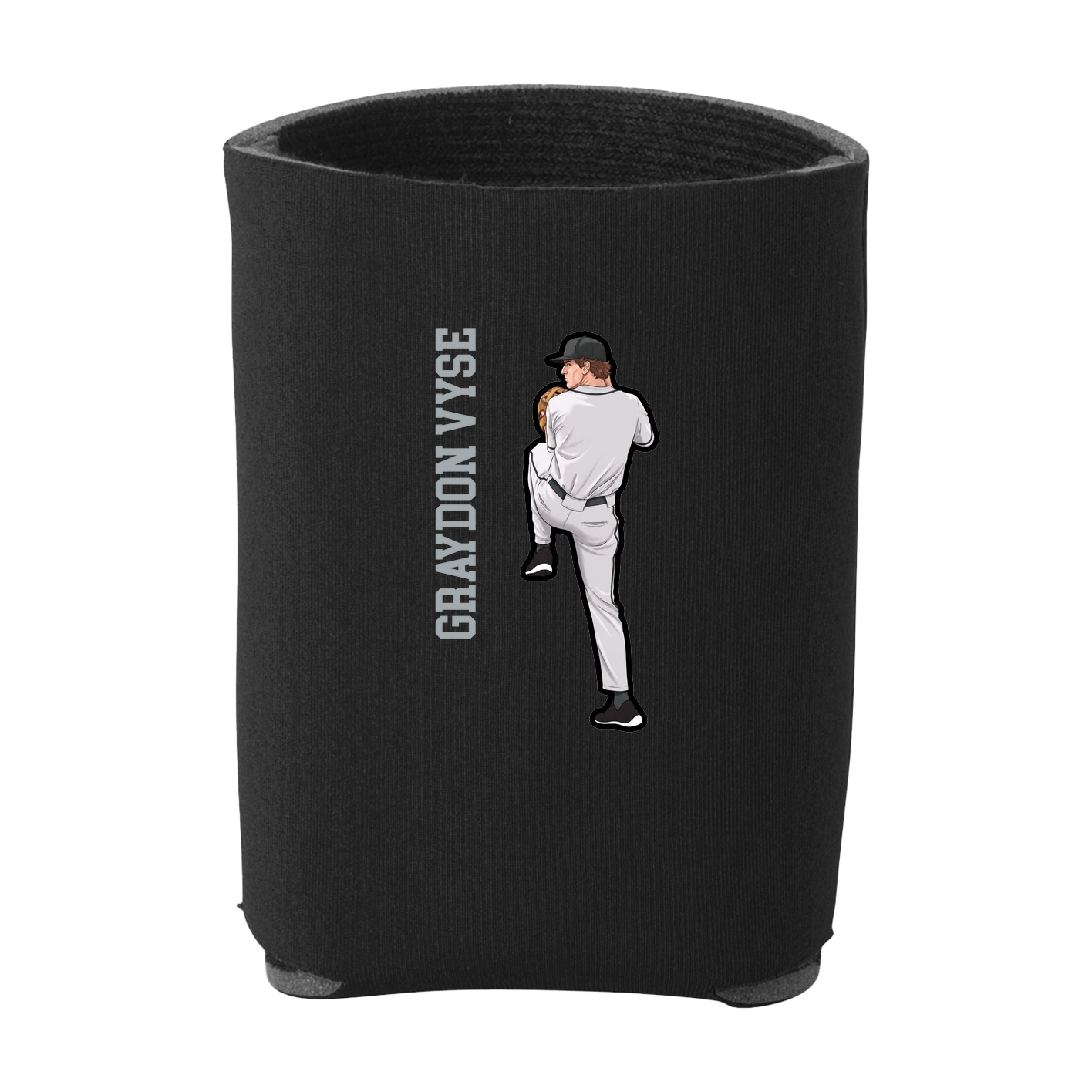 Can Holder — Name Vertical in Black