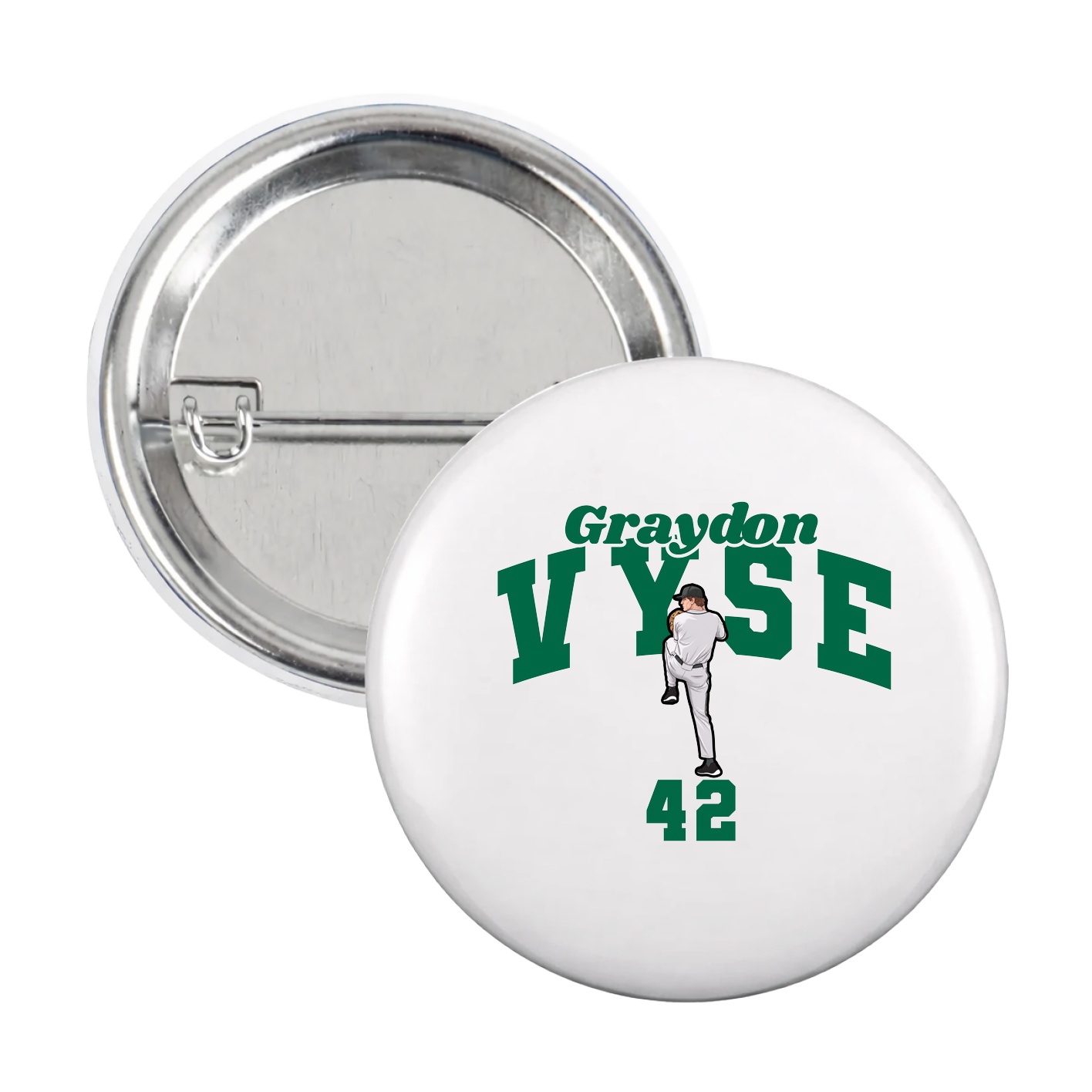 Game Day Button — Signature Arch in White