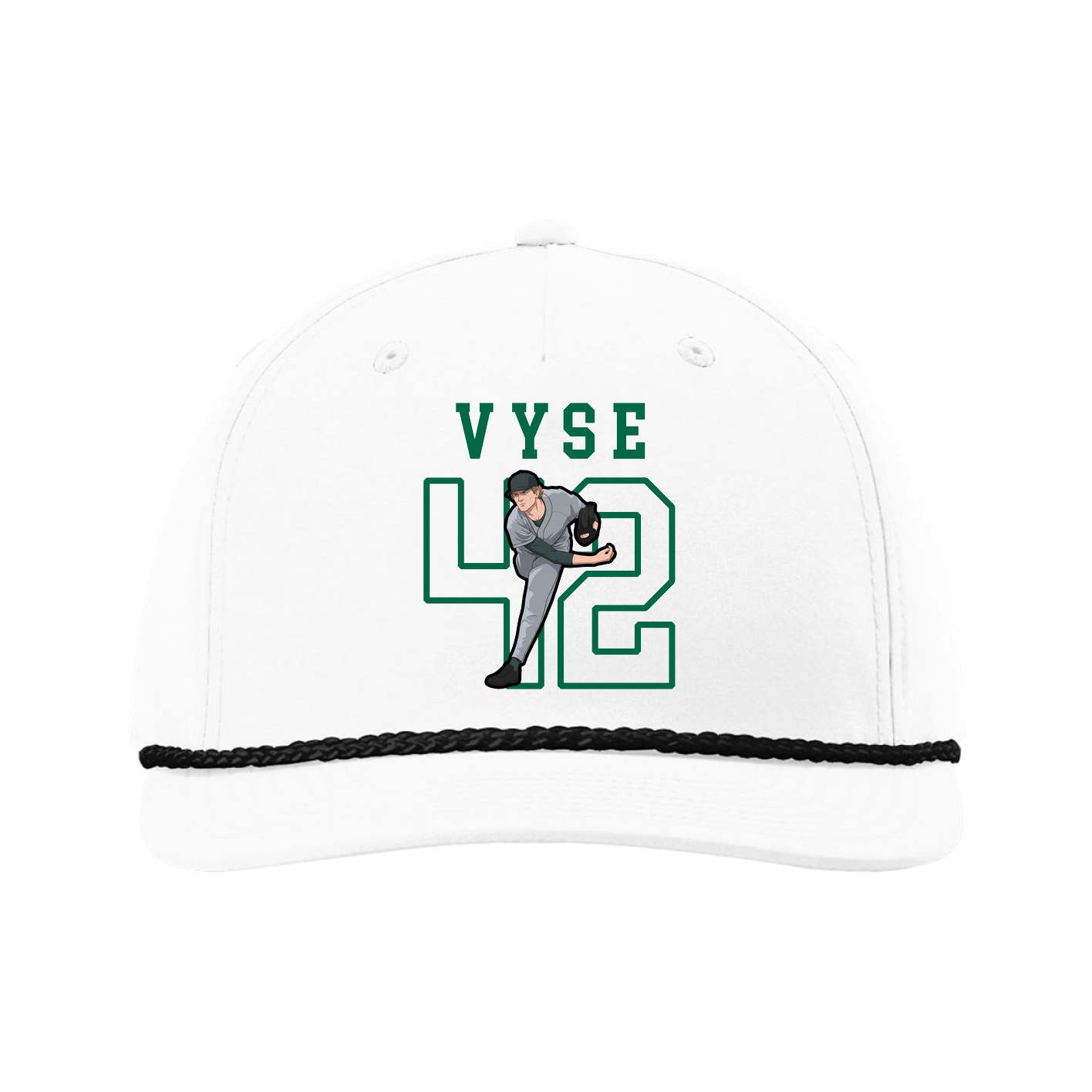Five-Panel Classic Rope Cap — Shirsey in White