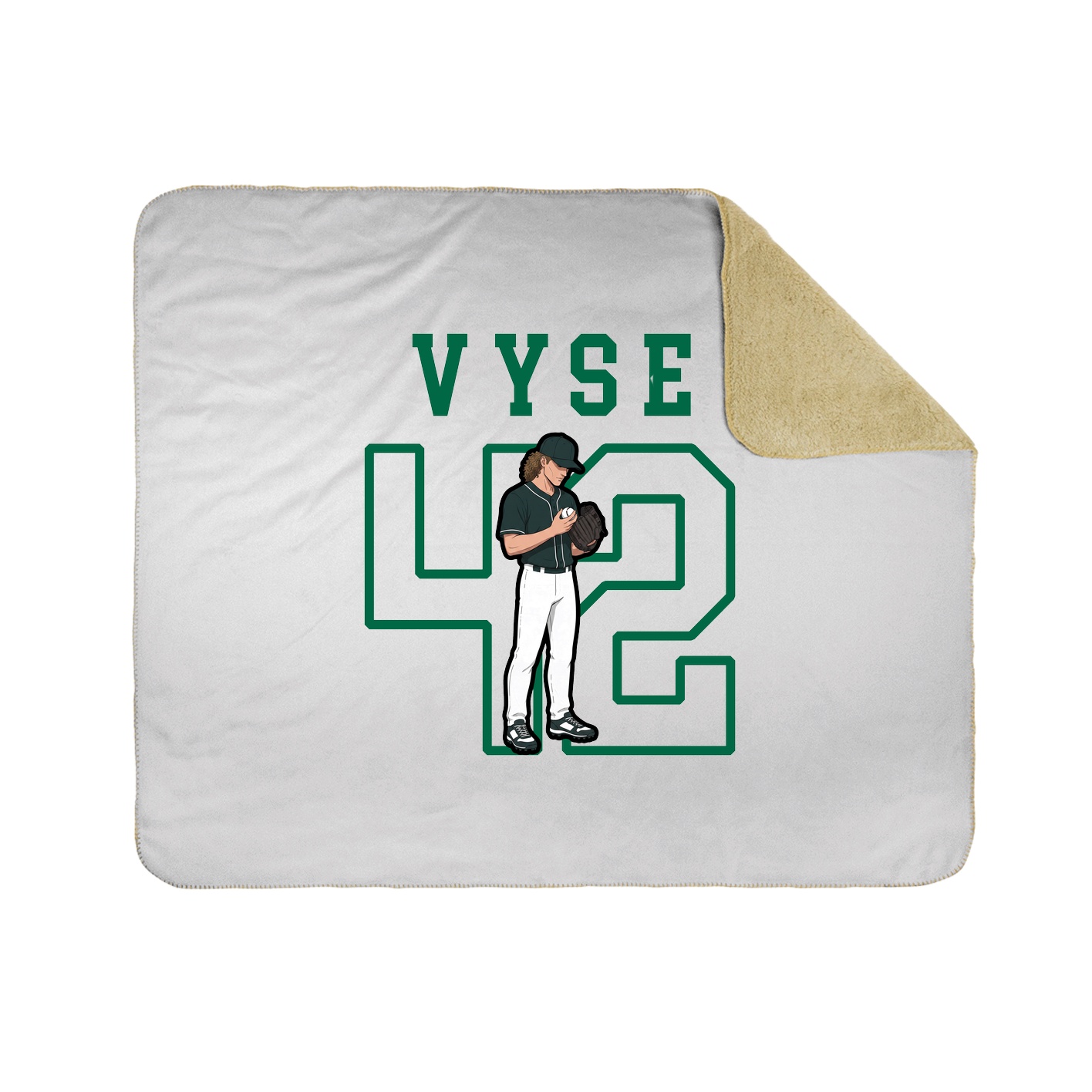 Throw Blanket — Shirsey in White