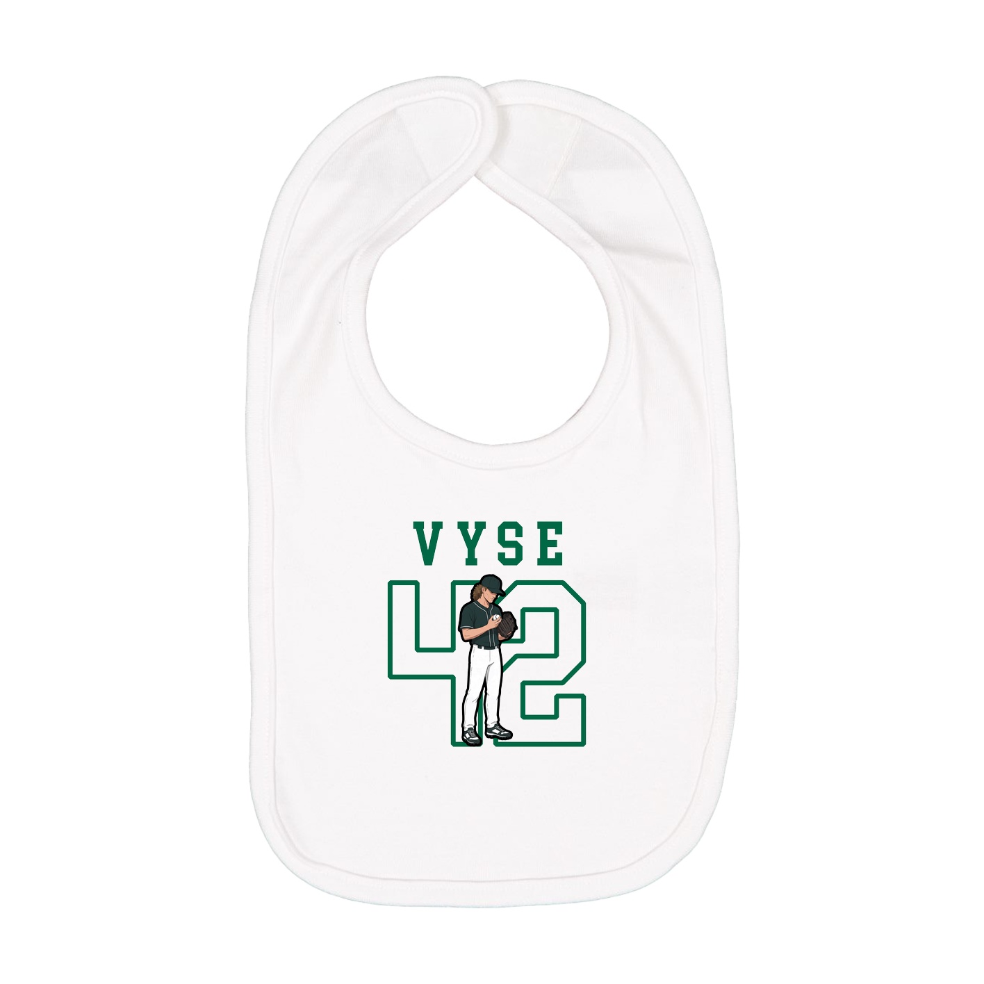 Infant Bib — Shirsey in White