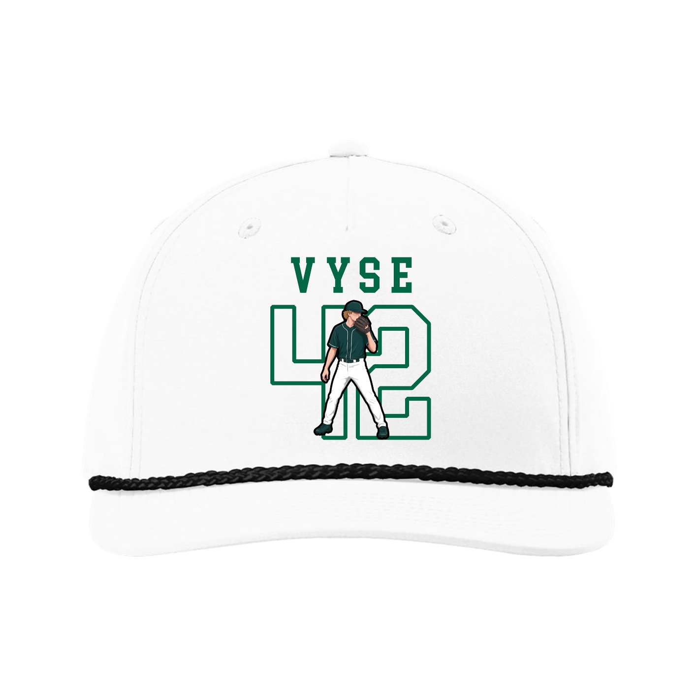 Five-Panel Classic Rope Cap — Shirsey in White