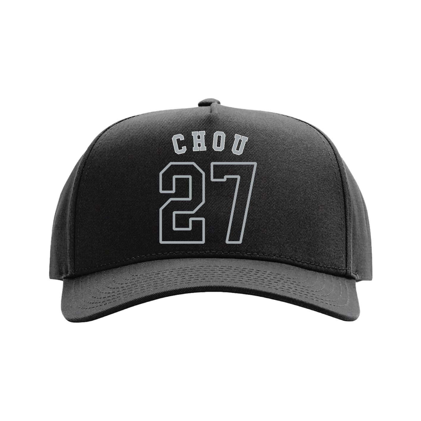 Full Fabric Five-Panel Champ Cap — Shirsey Arch in Black