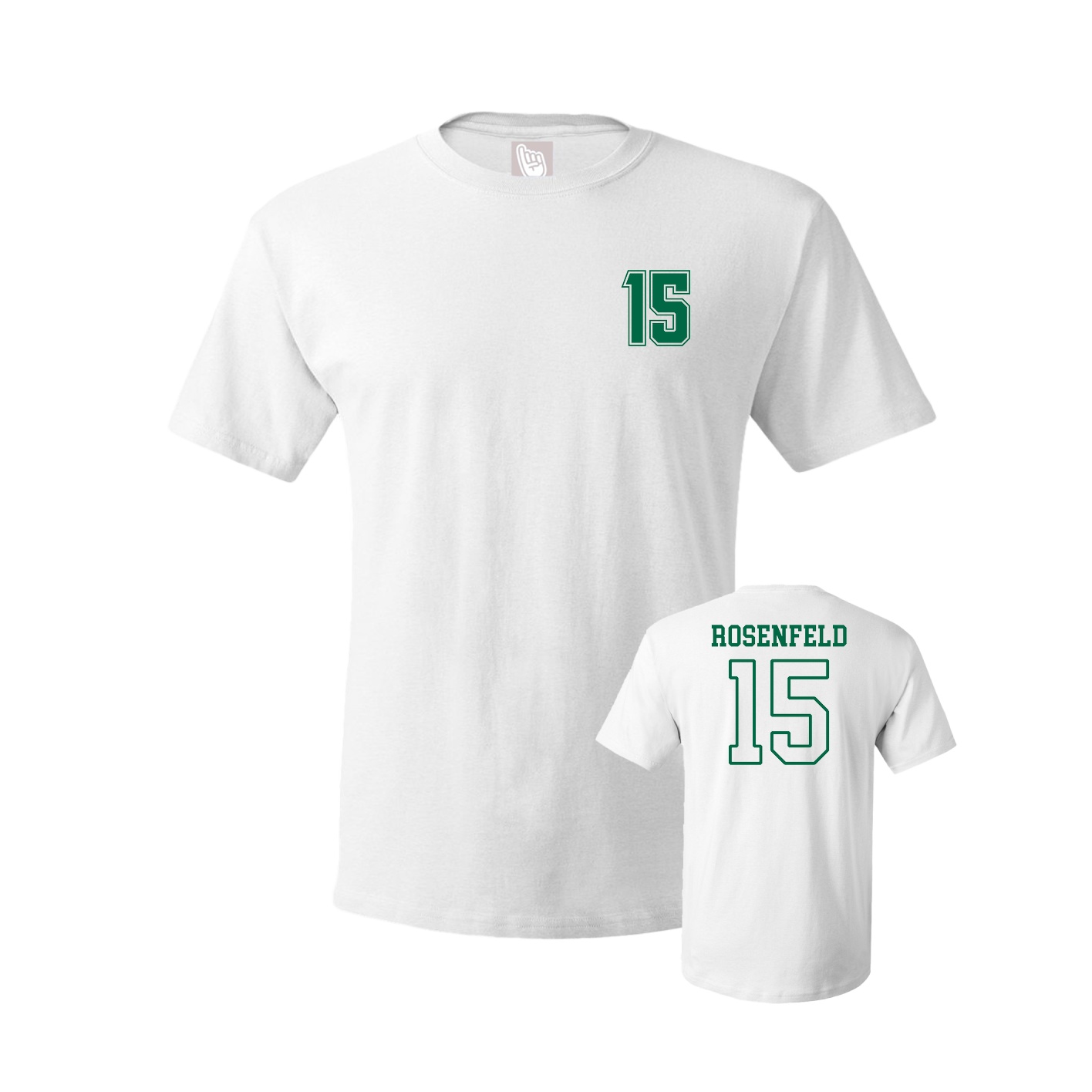 Youth Tee — Chest Back in White