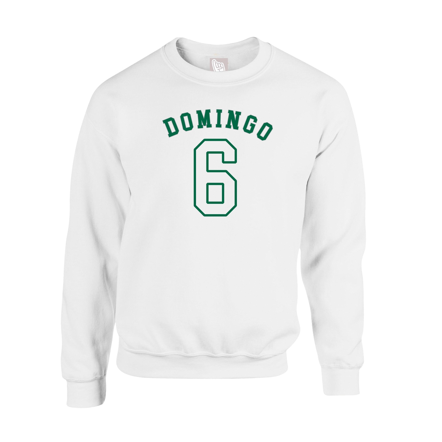 Fleece Crew — Shirsey Arch in White