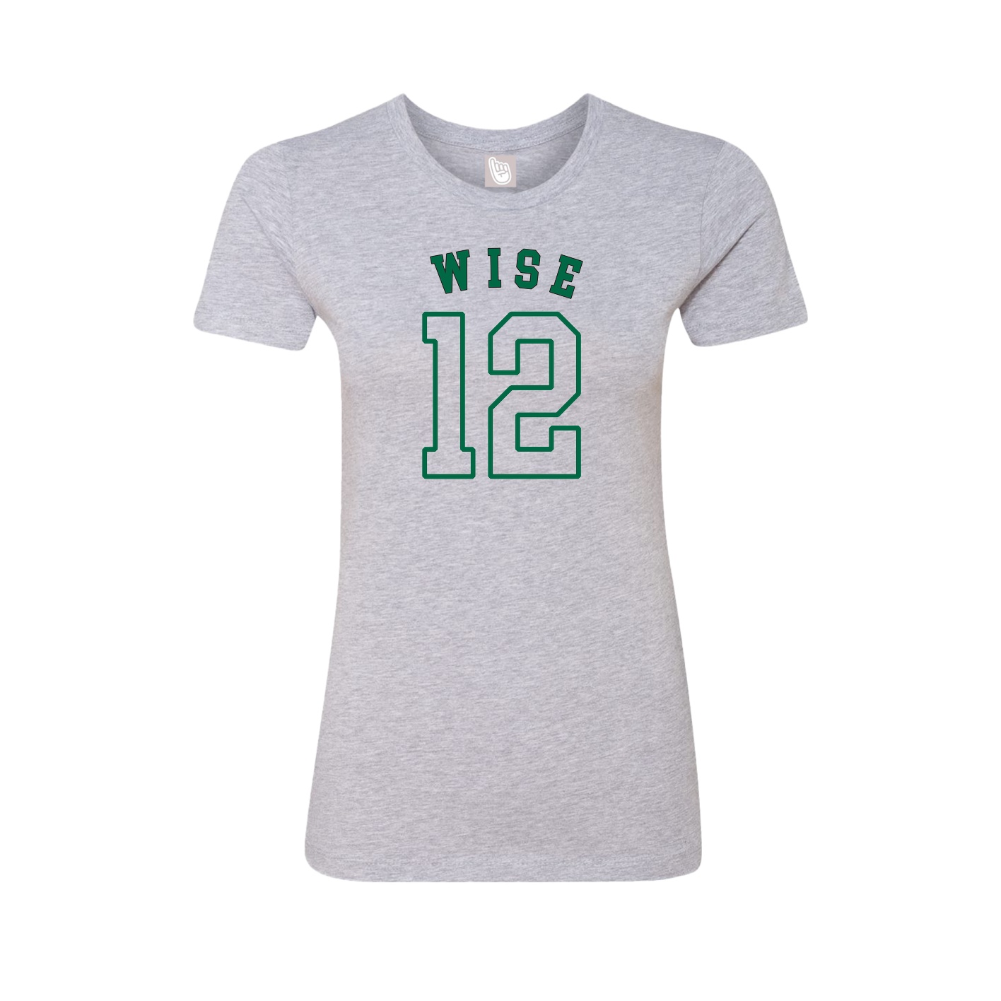 Fitted Women's Tee — Shirsey Arch in Grey