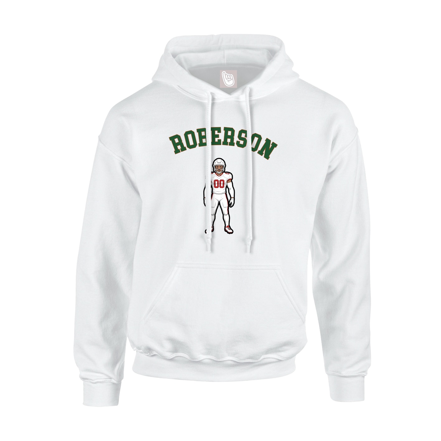 Youth Hoodie — Shirsey Arch in White