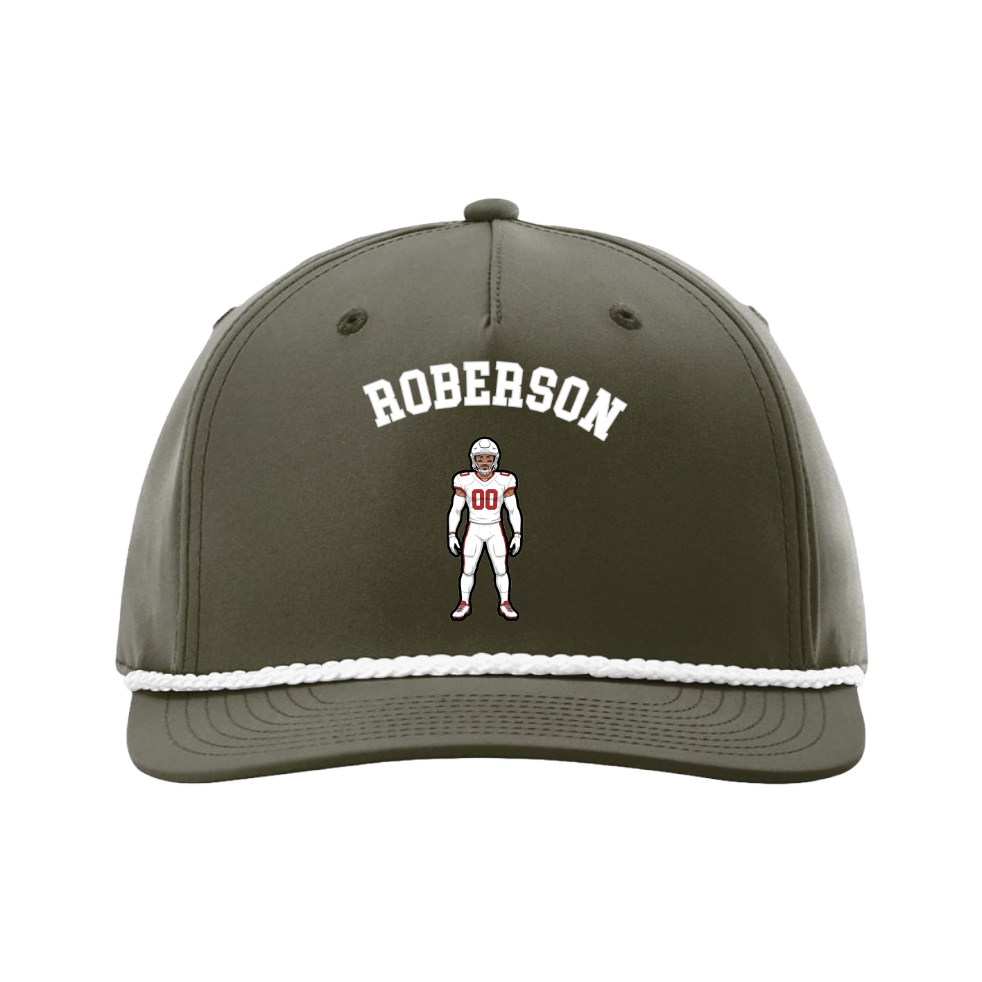 Five-Panel Classic Rope Cap — Shirsey Arch in Green