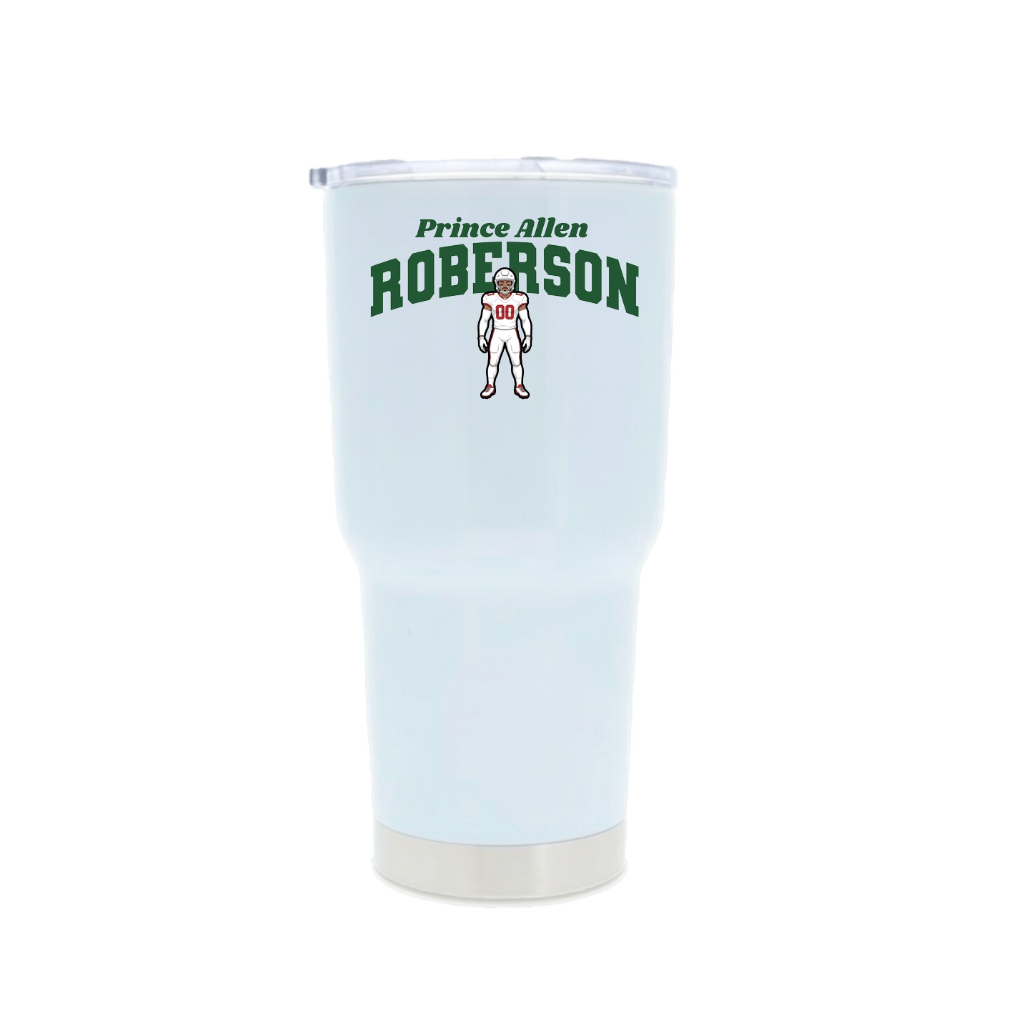 30oz Stainless Steel Tumbler — Signature Arch in White
