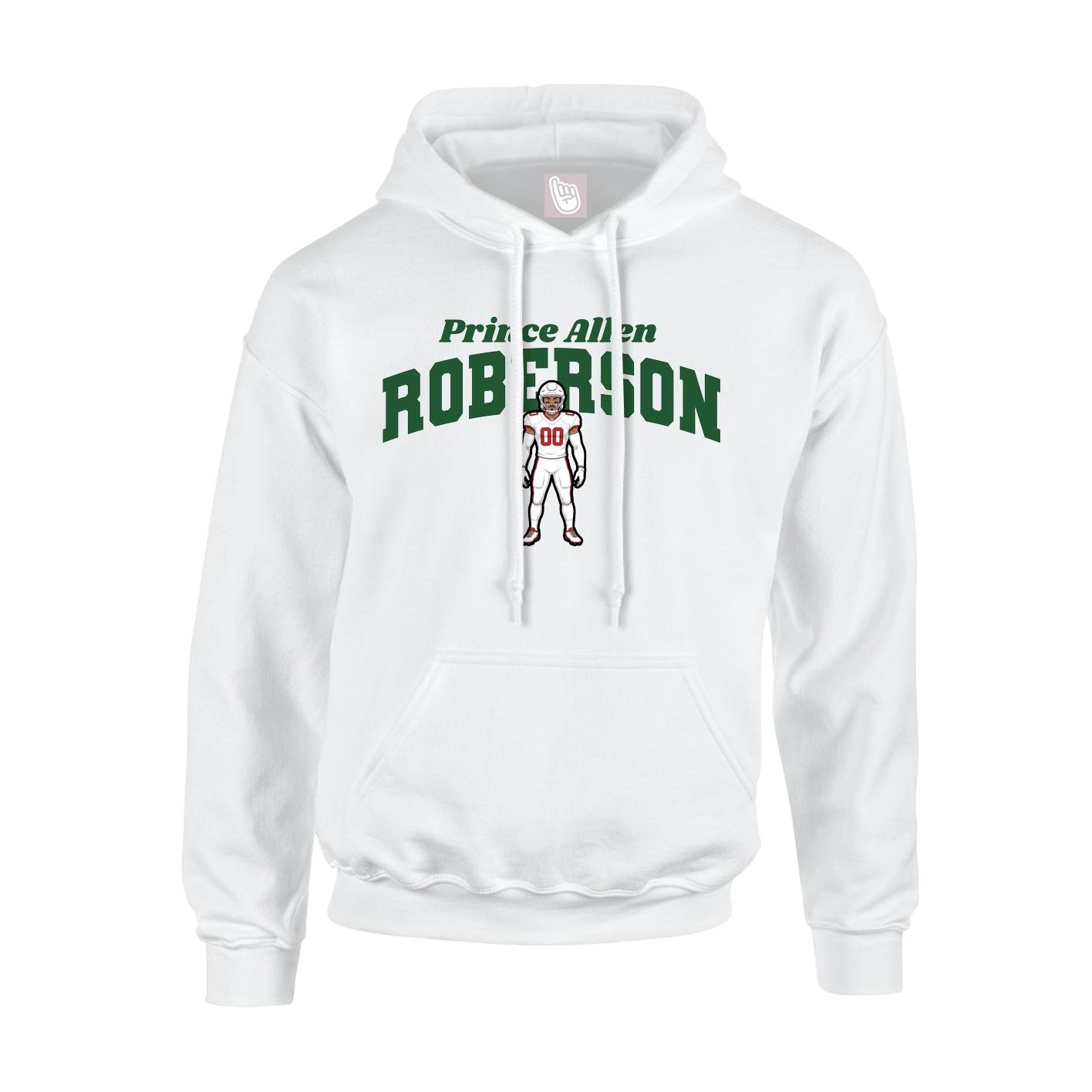 Hoodie — Signature Arch in White