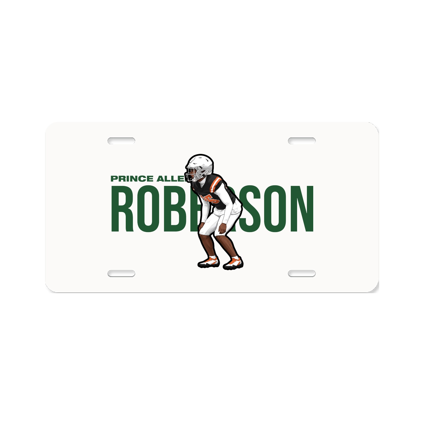 License Plate — Player Name in Classic