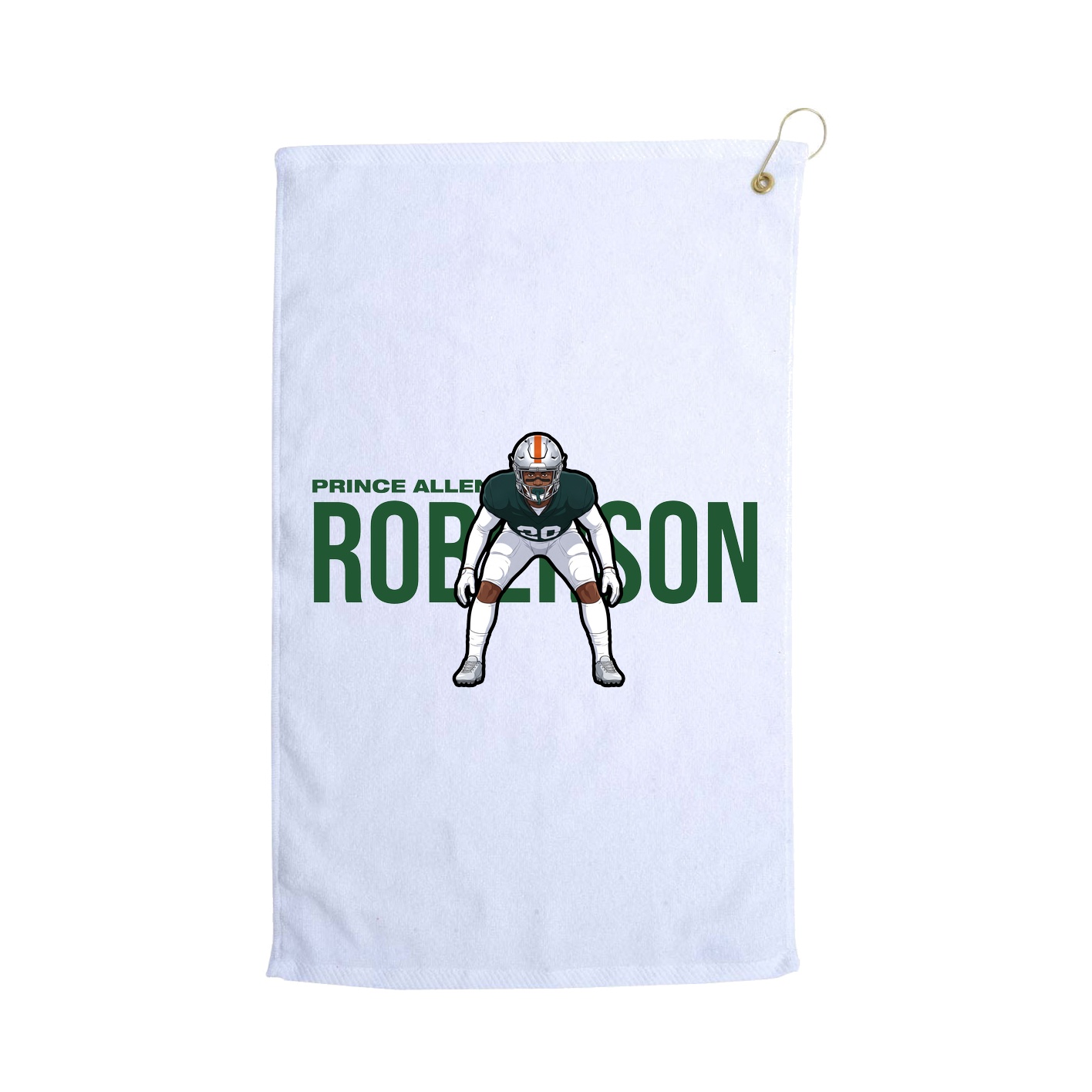 Golf Towel — Player Name in White