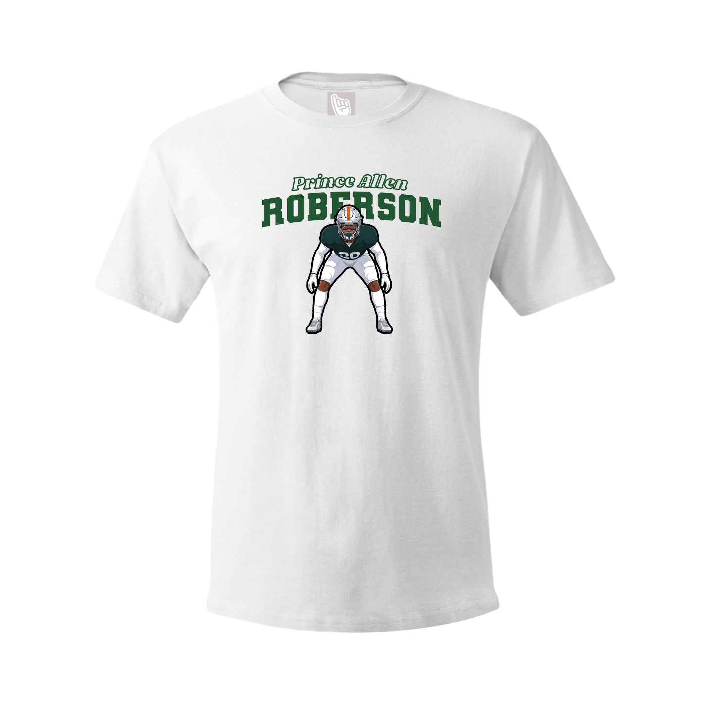Youth Tee — Name Arch in White