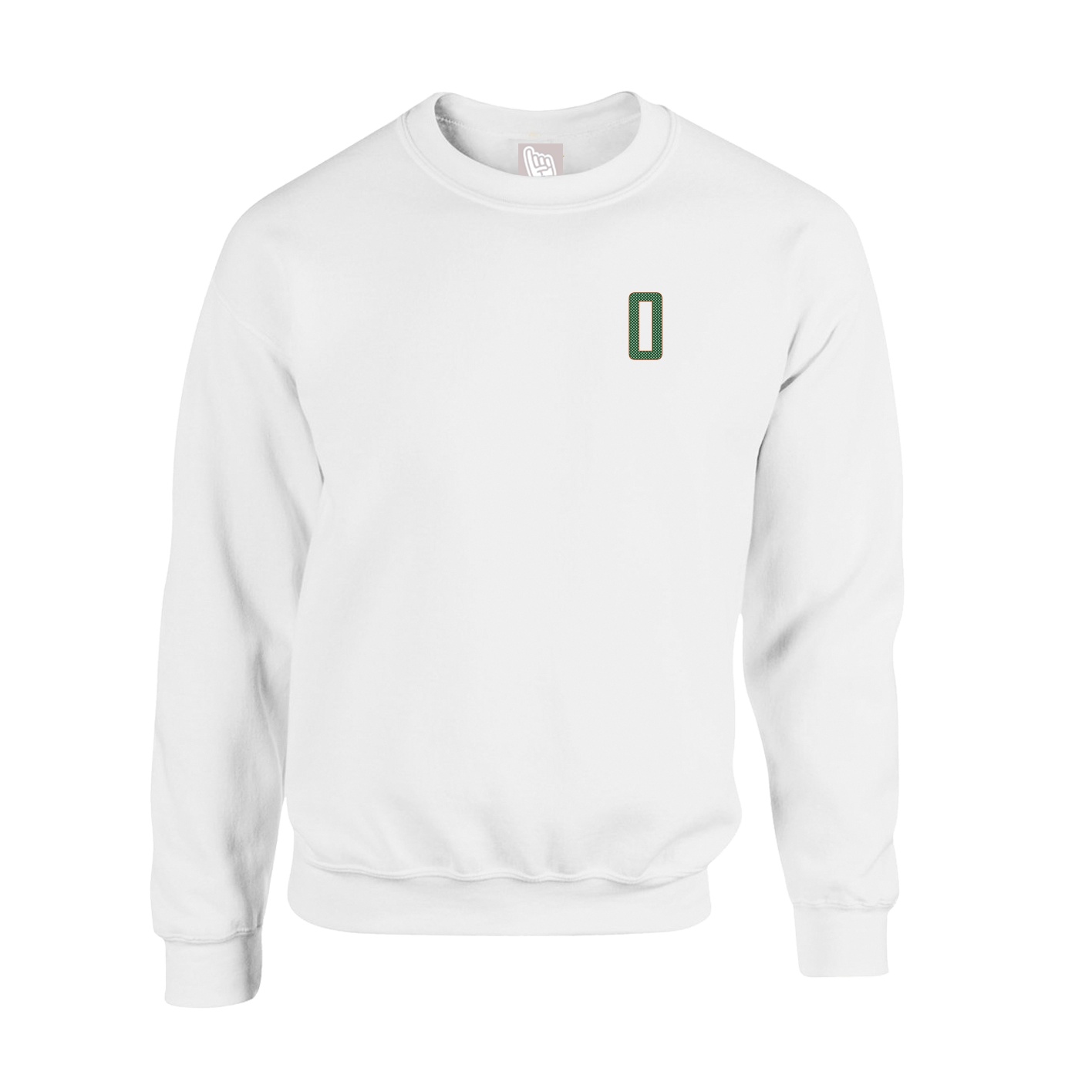 Fleece Crew — Front Shirsy in White
