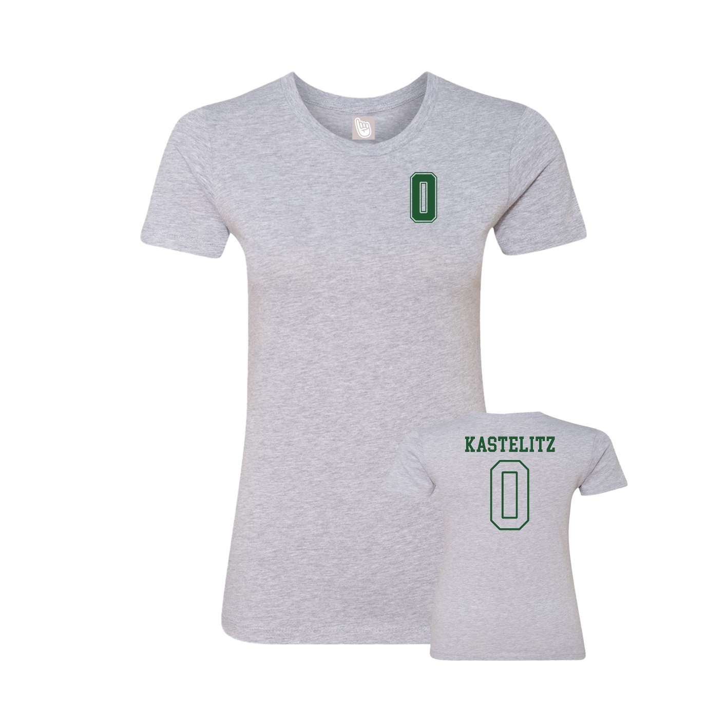 Womens Tee — Chest Back in Grey