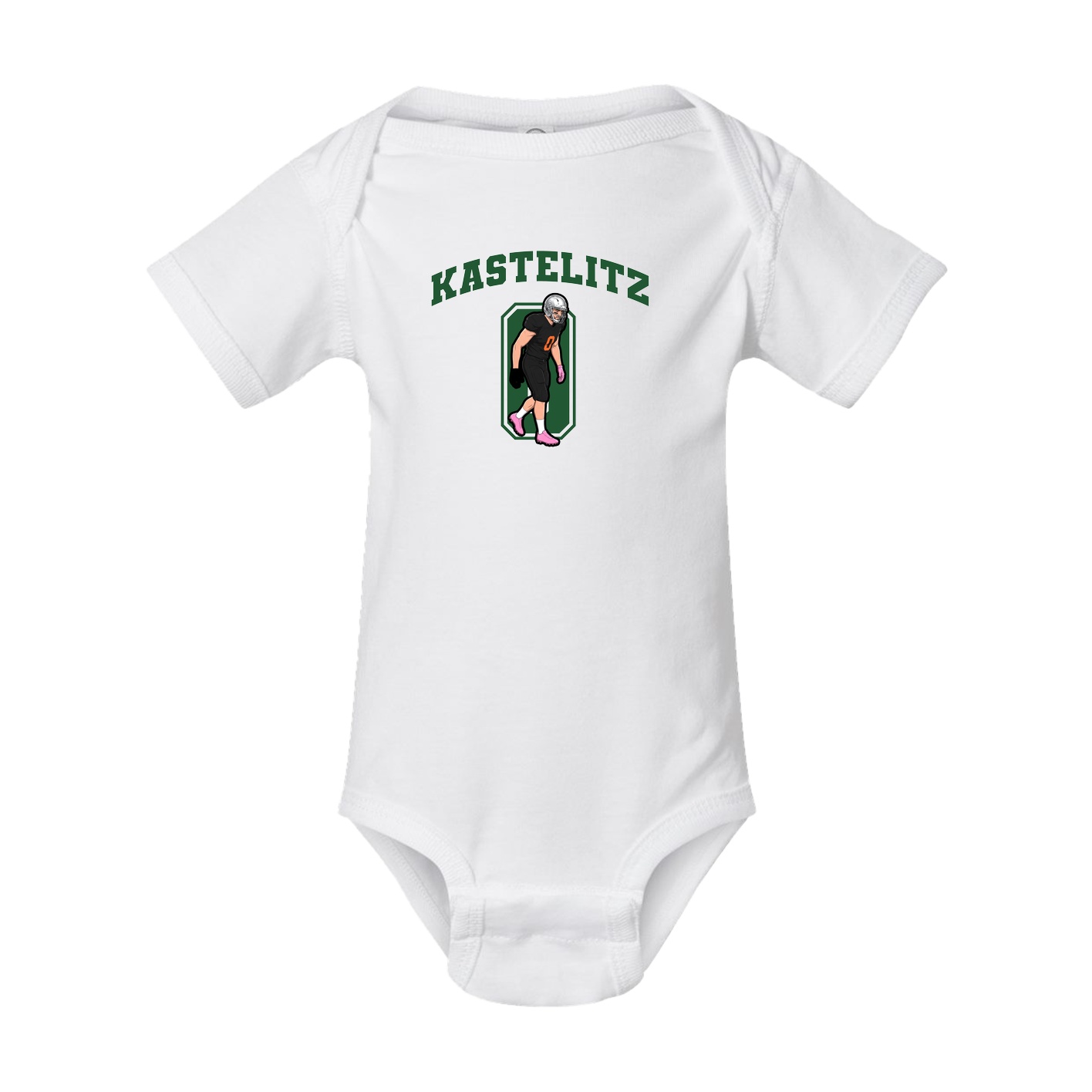 Baby Onesie — Number in White