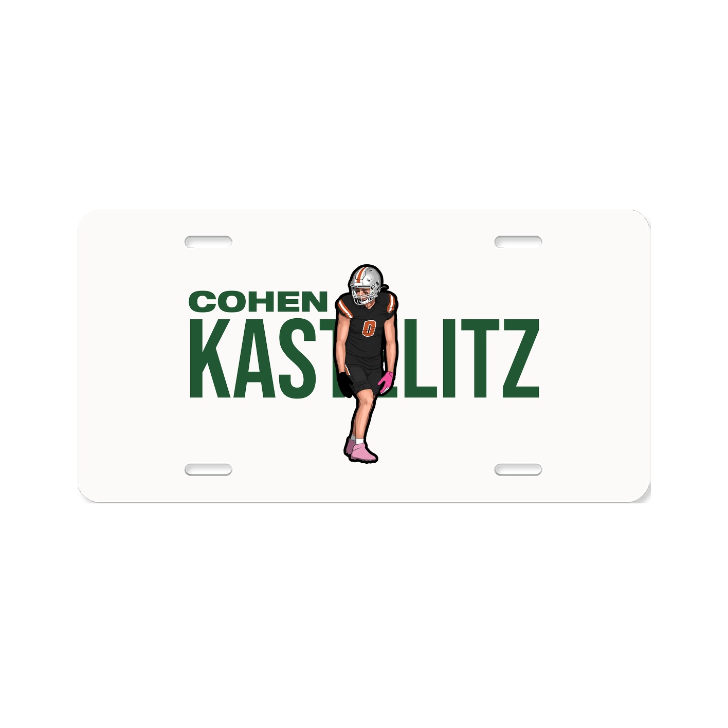 License Plate — Player Name in Classic
