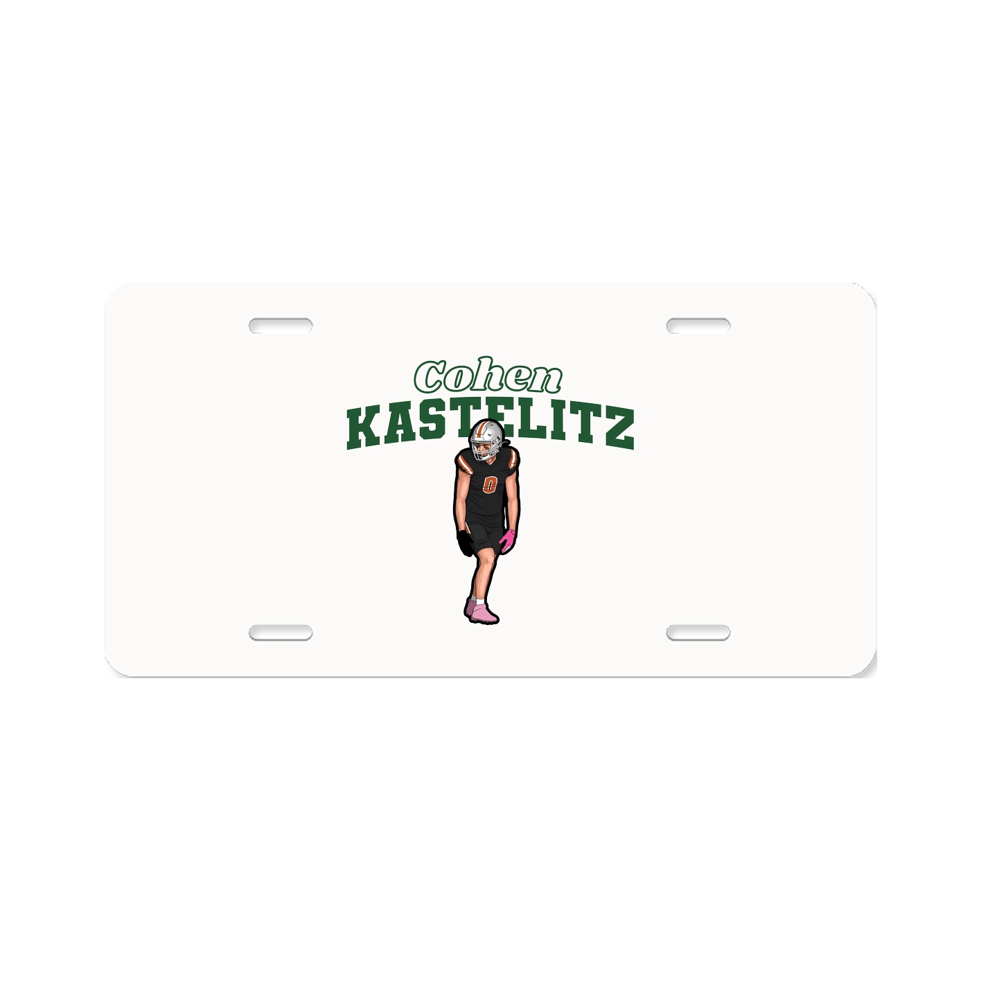 License Plate — Name Arch in Classic