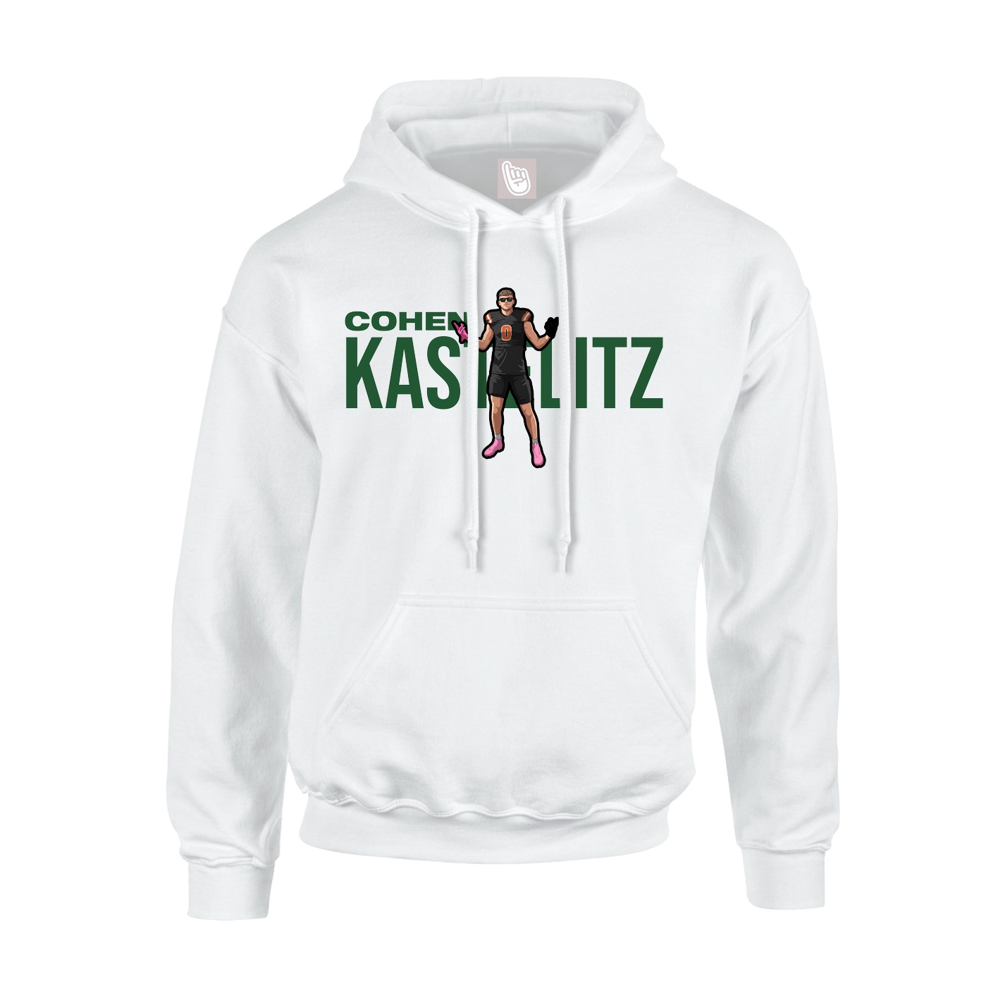 Hoodie — Player Name in White