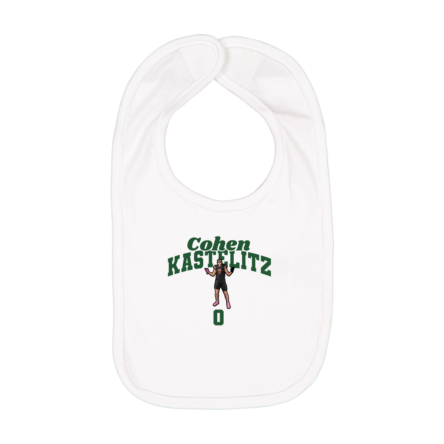 Infant Bib — Signature Arch in White