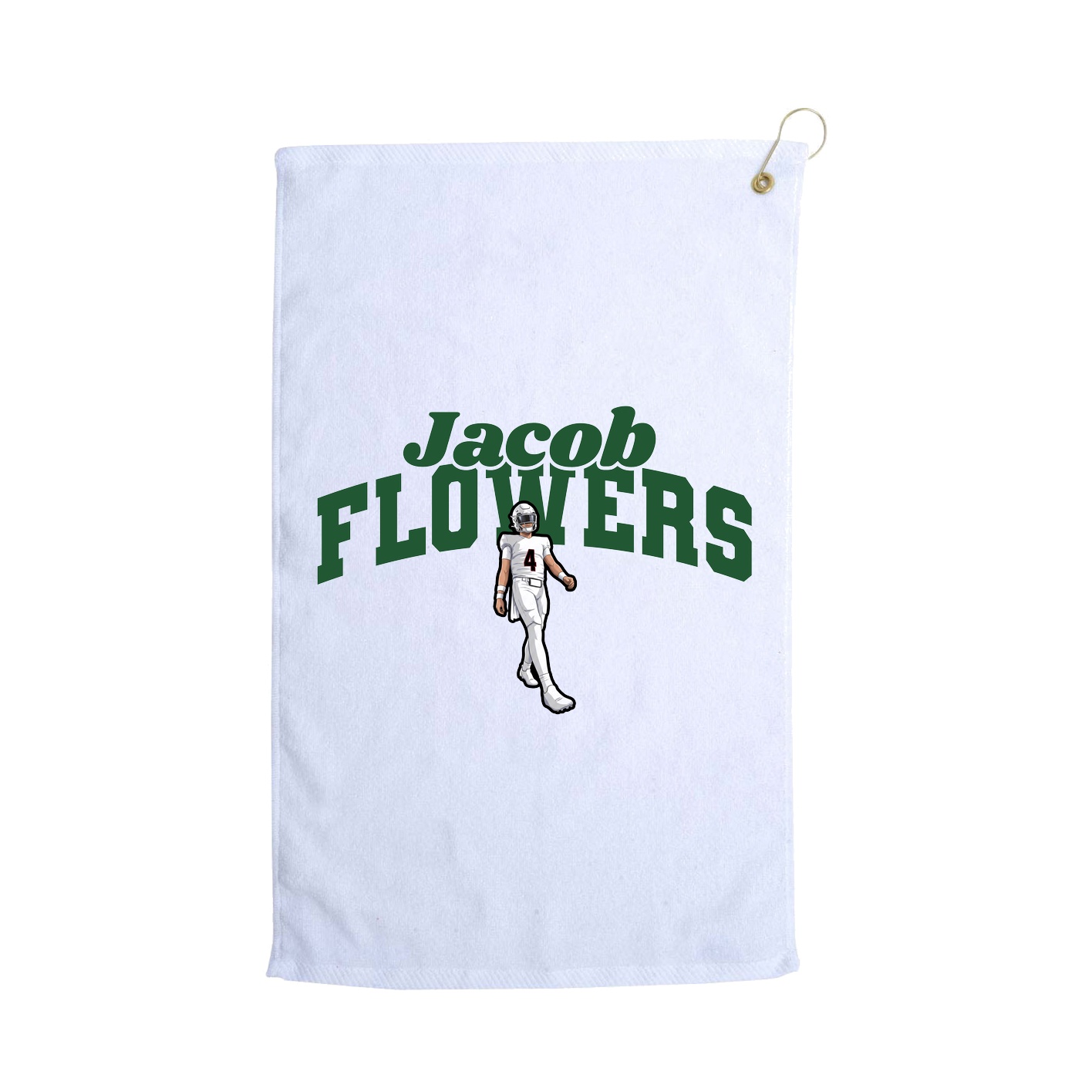 Golf Towel — Signature Arch in White
