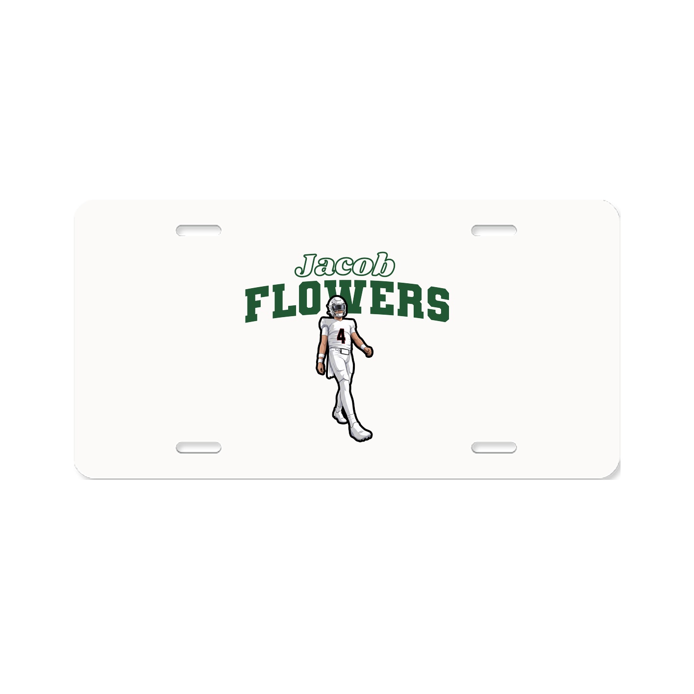 License Plate — Name Arch in Classic