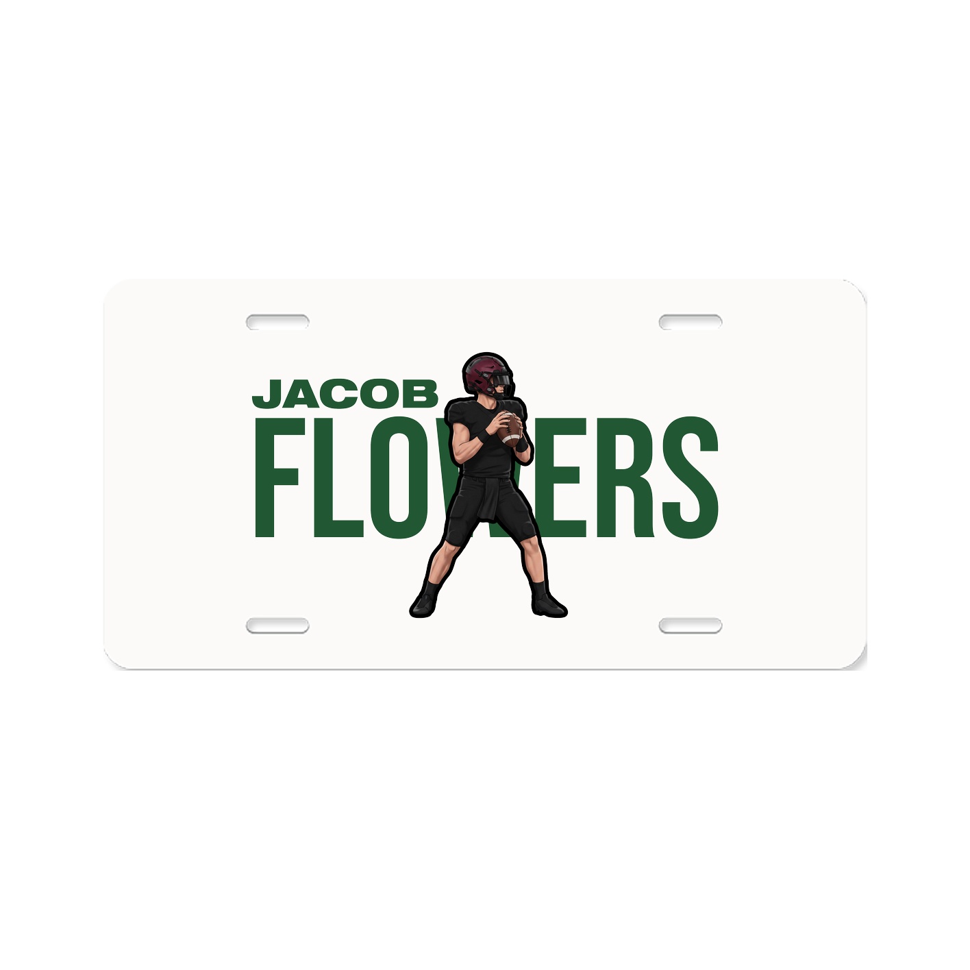 License Plate — Player Name in Classic