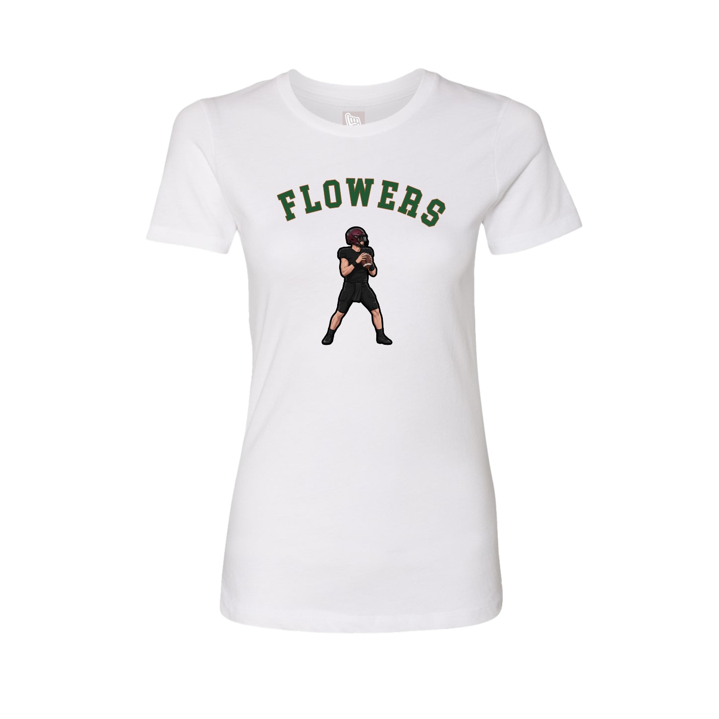 Fitted Women's Tee — Shirsey Arch in White